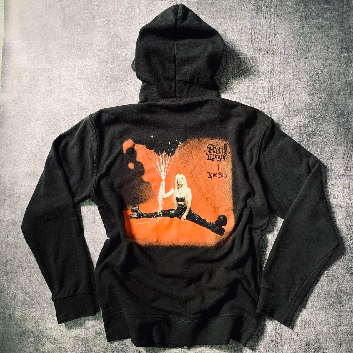image of Rock Band Avril Lavigne Tour Japan 2022 Zip Hoodie in Black, Men's (Size XL)