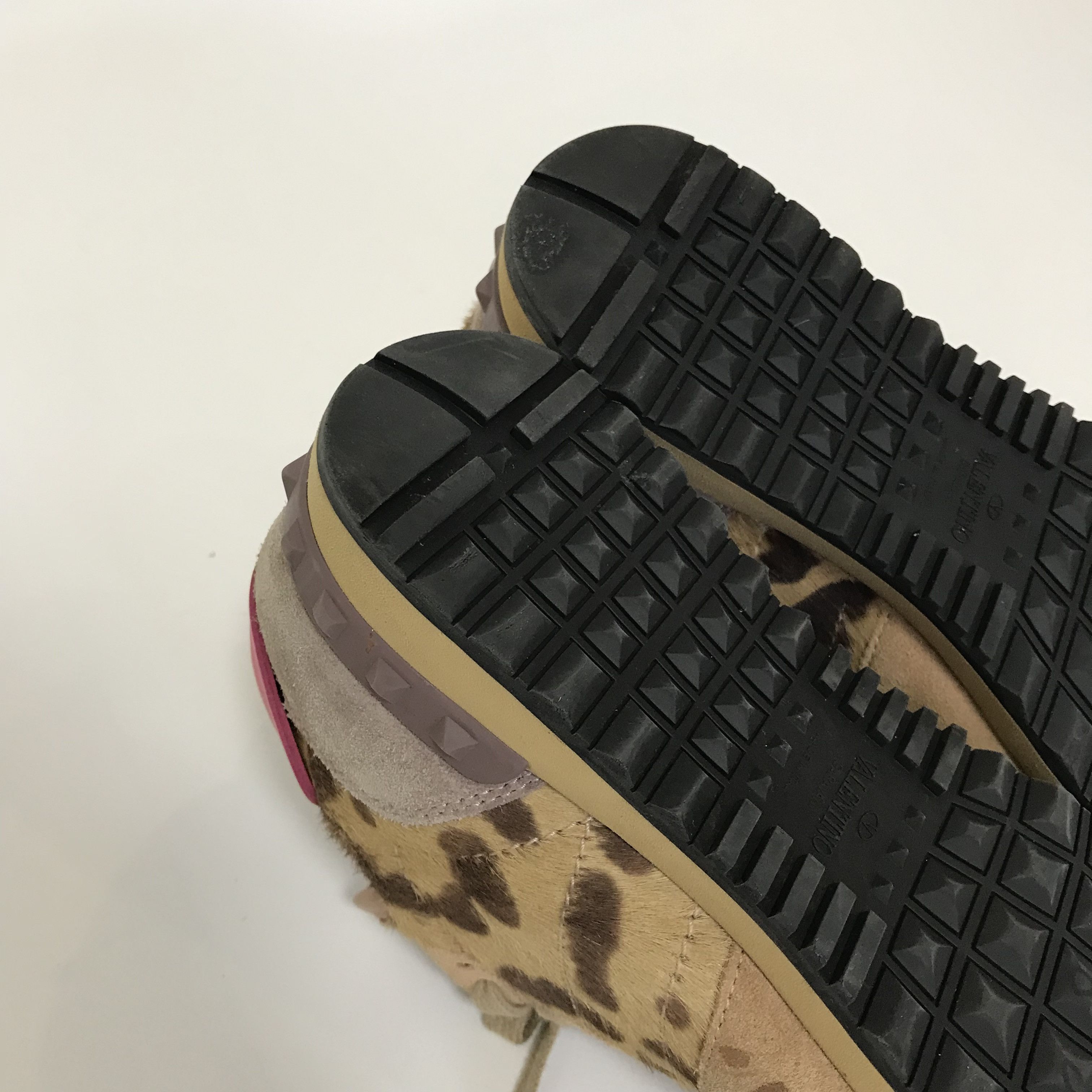 Valentino VALENTINO Garavani Rockrunner Leopard Print Sneakers Shoes Size US 6 / IT 36 - 9 Thumbnail
