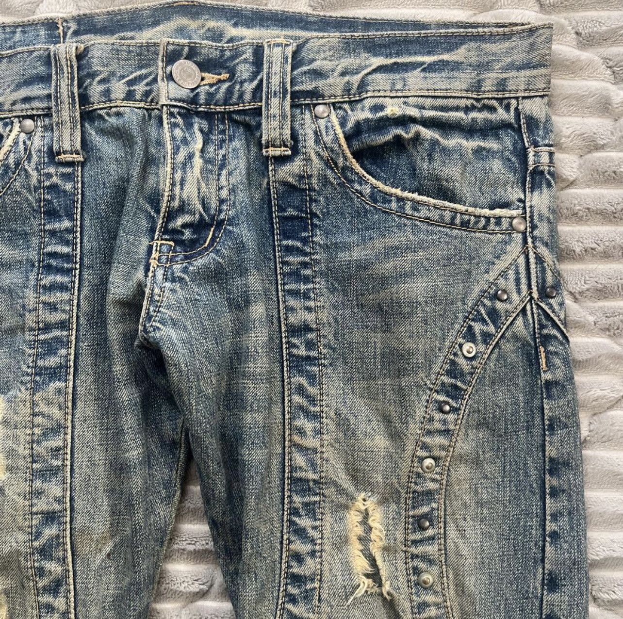 Tornado Mart 00s Vintage Tornado Mart Archive Flare Pants Size US 30 / EU 46 - 4 Thumbnail