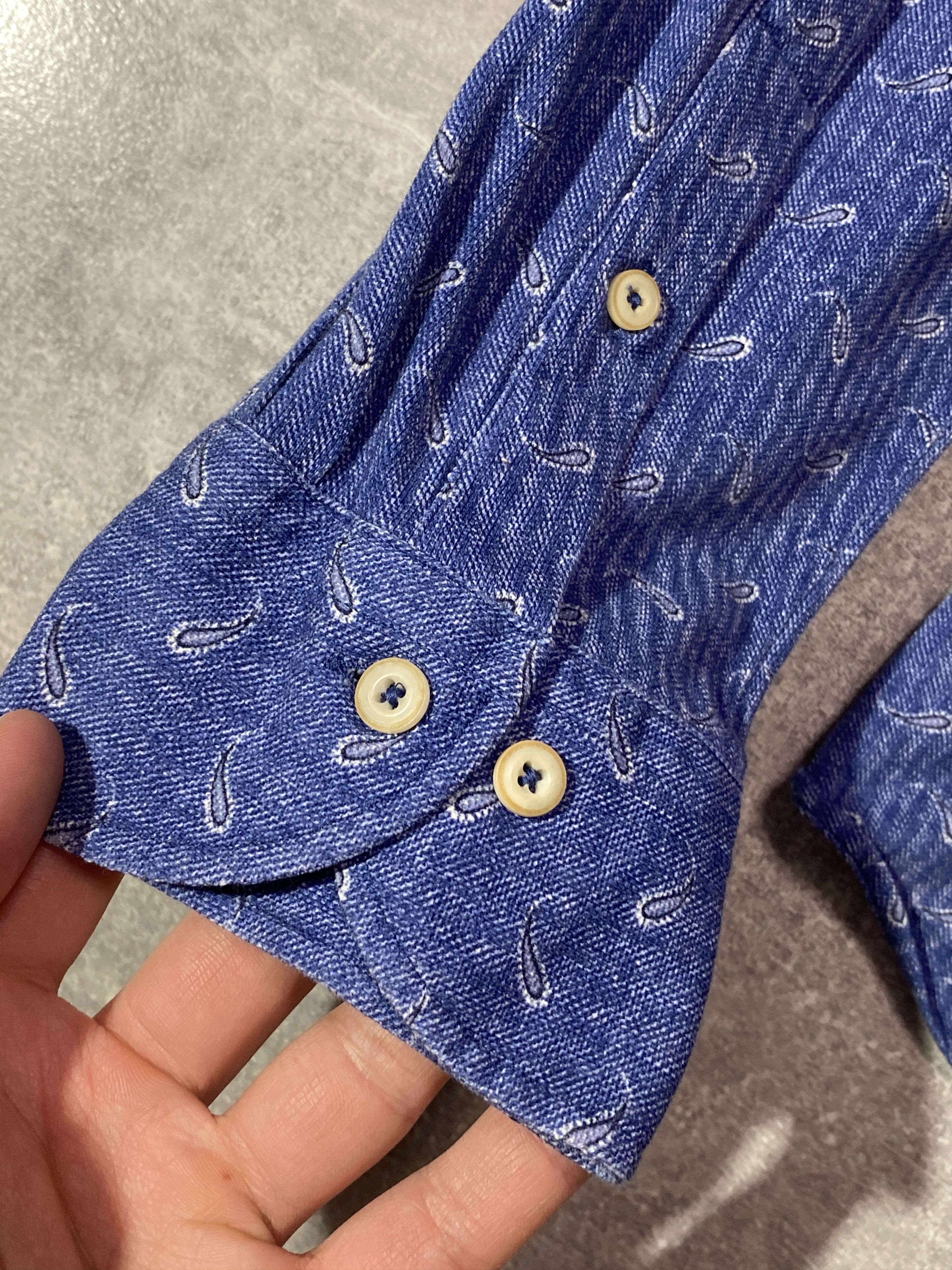 Baldessarini Baldessarini canvas monogram print shirt Size US M / EU 48-50 / 2 - 7 Thumbnail