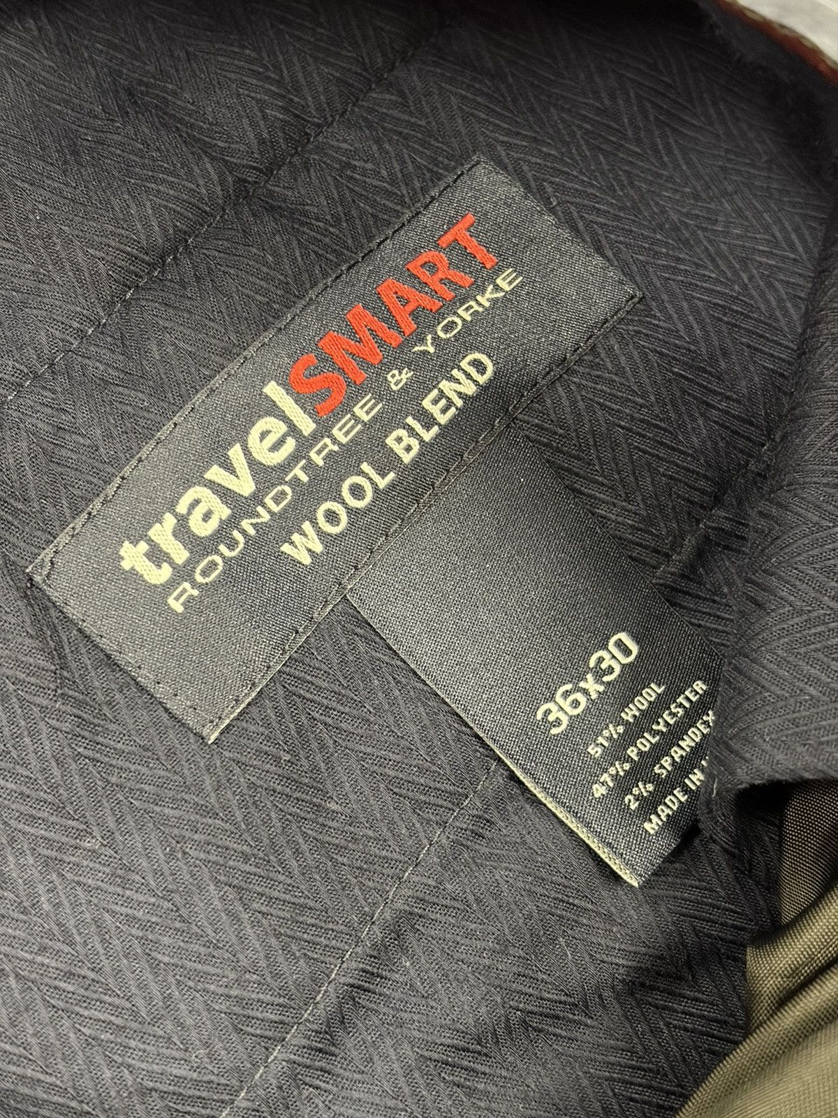 Roundtree & Yorke Roundtree & Yorke TravelSmart Pants Wool Windowpane Dress Size US 35 - 7 Thumbnail