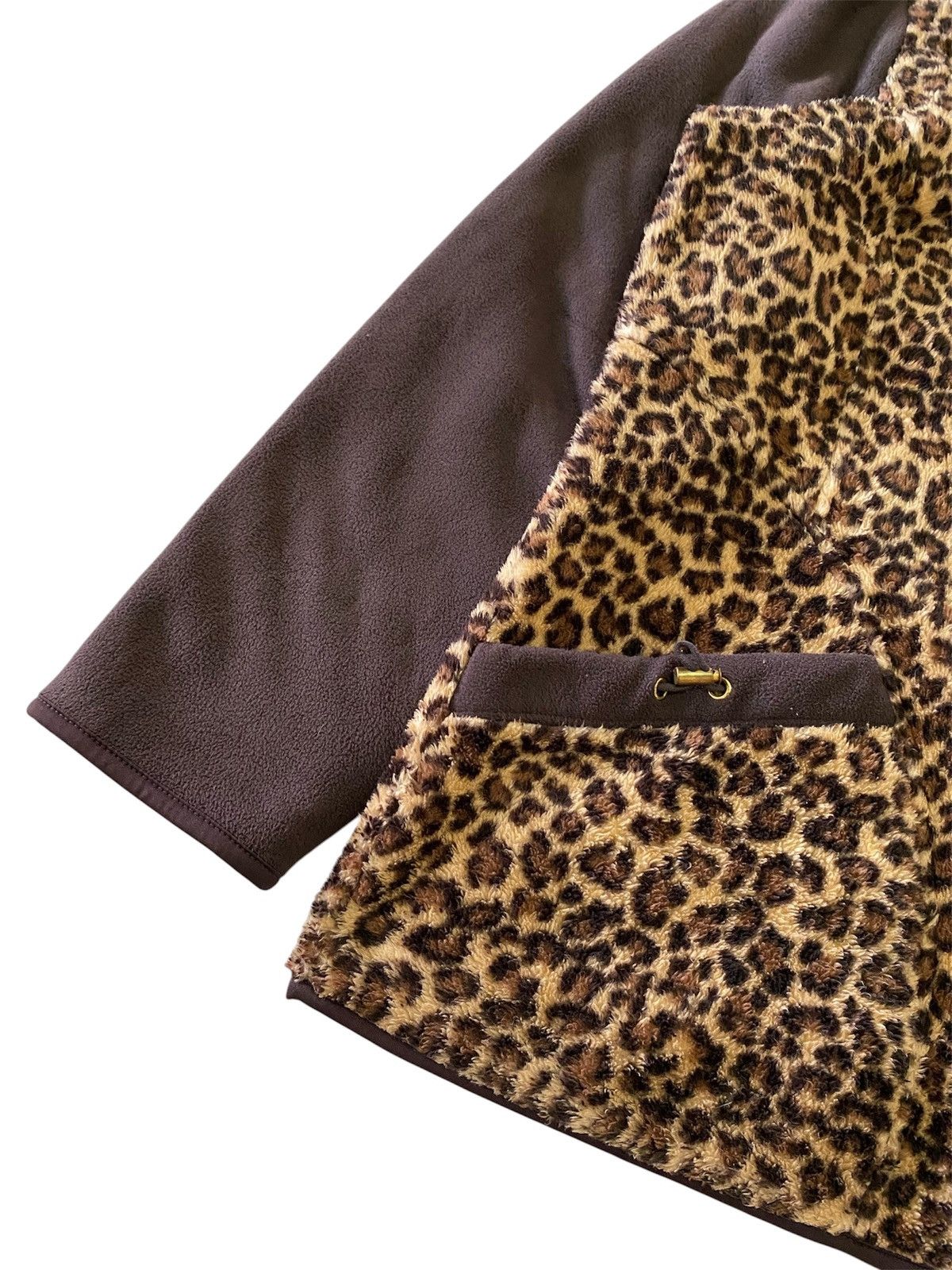 Vintage Fur Crocodile Leopard Sherpa Fleece Jacket Y2K Cozy Outer Size ONE SIZE - 5 Thumbnail
