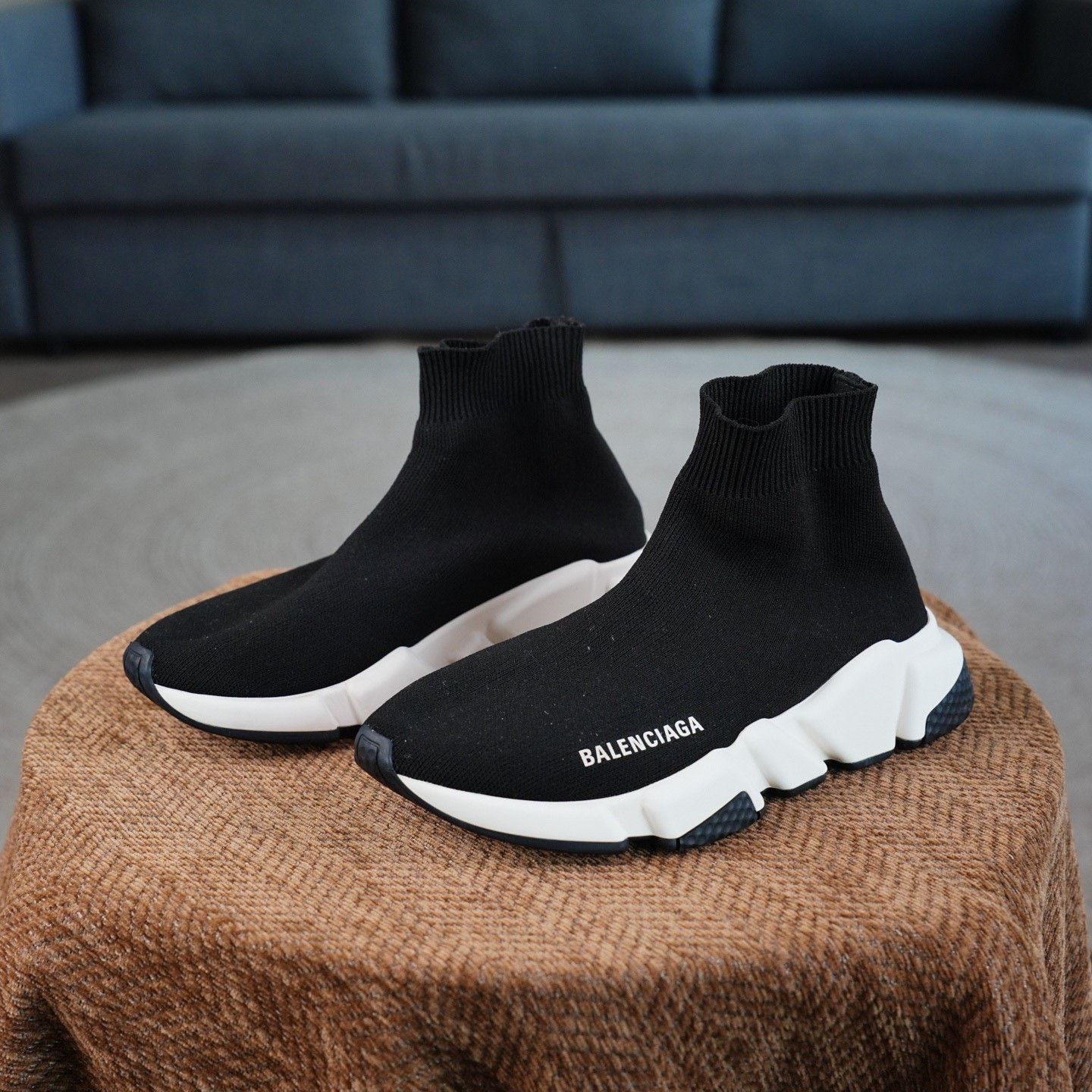 Balenciaga Balenciaga Black Hitop Sneakers us_6 Women Size US 6 / IT 36 - 1 Thumbnail