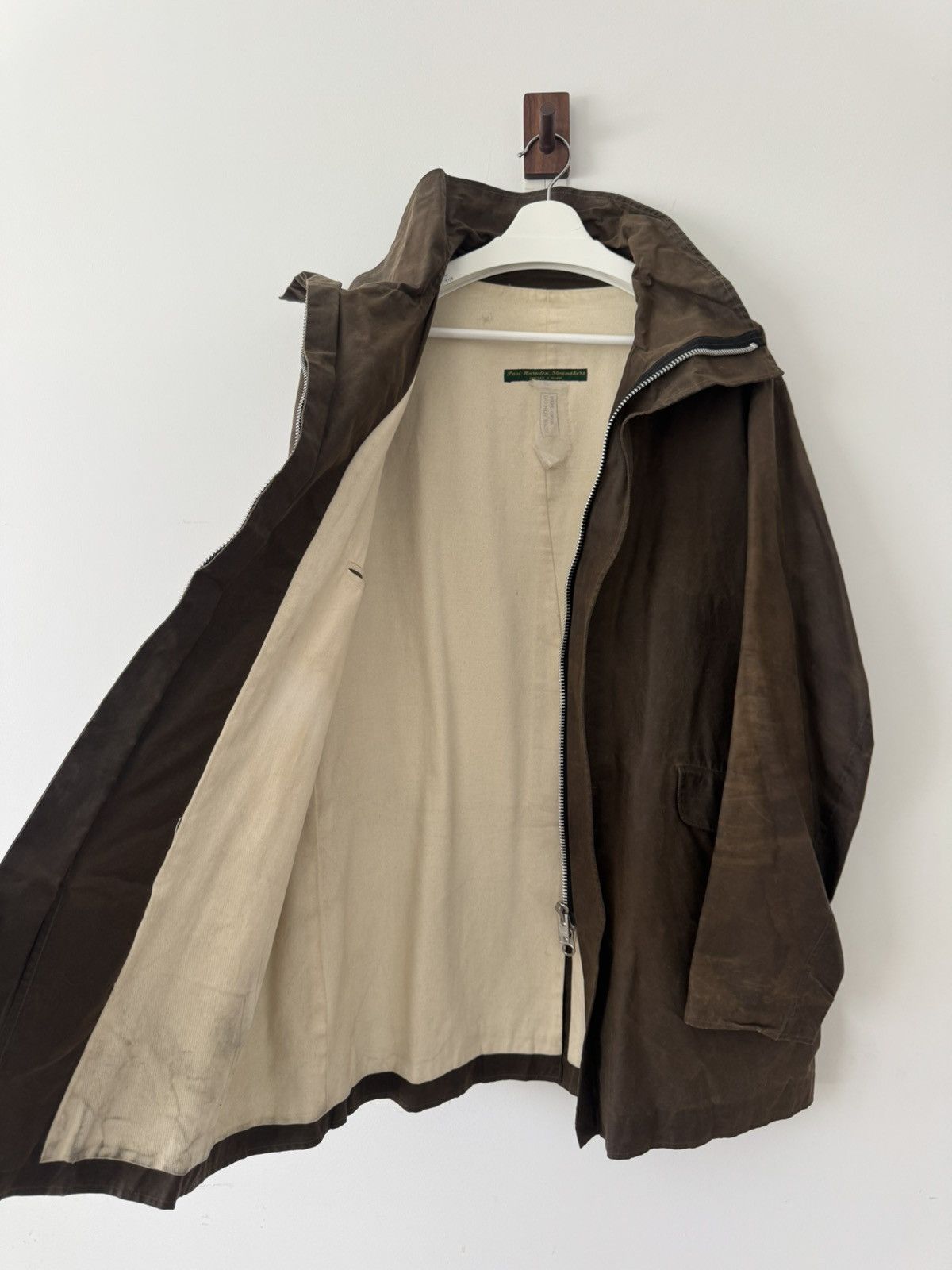Paul Harnden Shoemakers Paul Harnden Zip Up Waxed Mac Jacket Size US XL / EU 56 / 4 - 6 Thumbnail