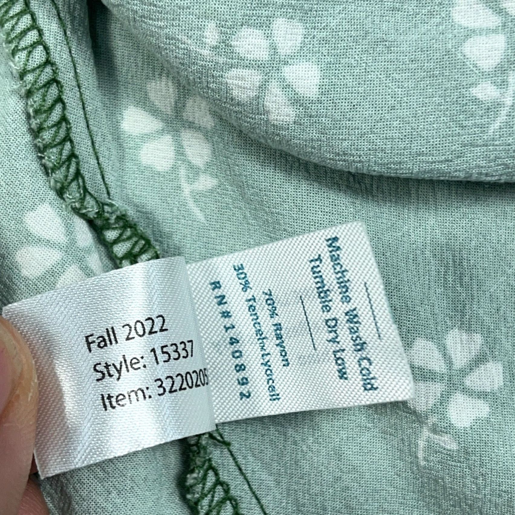 Marine Layer Marine Layer Skirt Womens Size 0 Mini Floral Green Back Zip Lightweight Short Bohemian Beach Spring Summer Fall Women Size 25" / US 0 / IT 36 - 4 Thumbnail