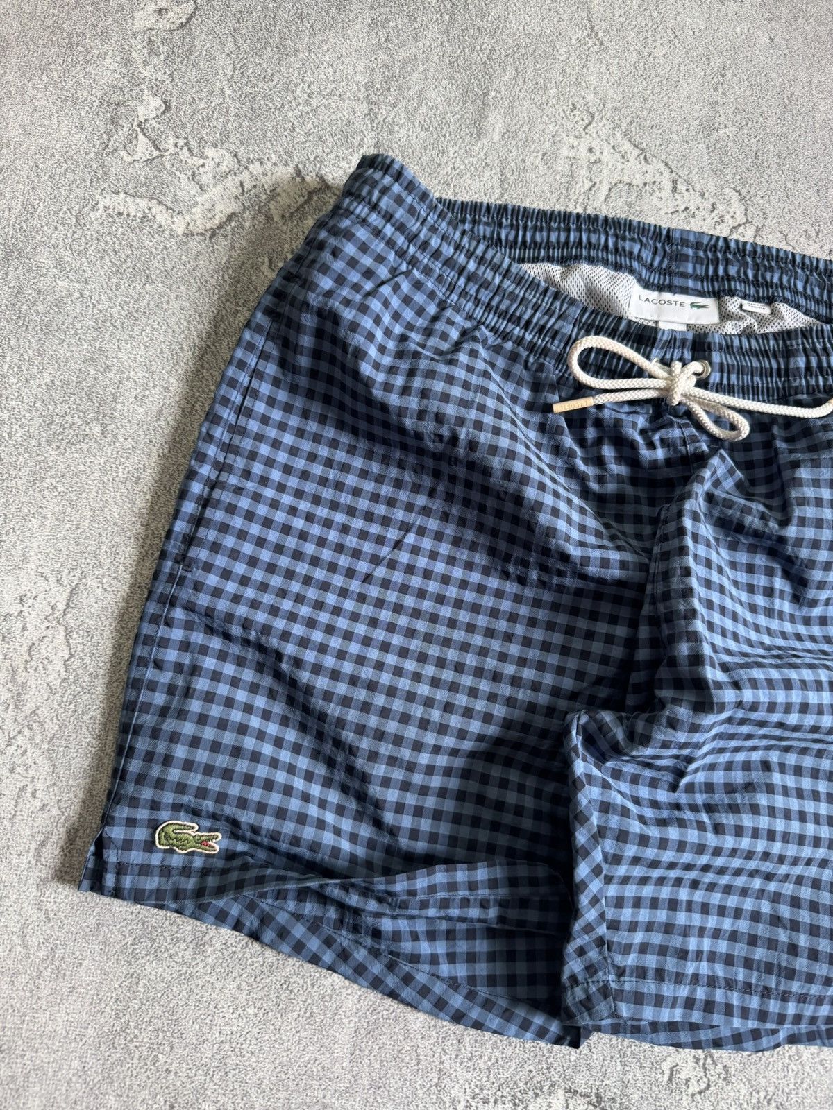 Lacoste Lacoste M/size Chekered blue summer shorts 🩳 casual Size US 32 / EU 48 - 2 Thumbnail