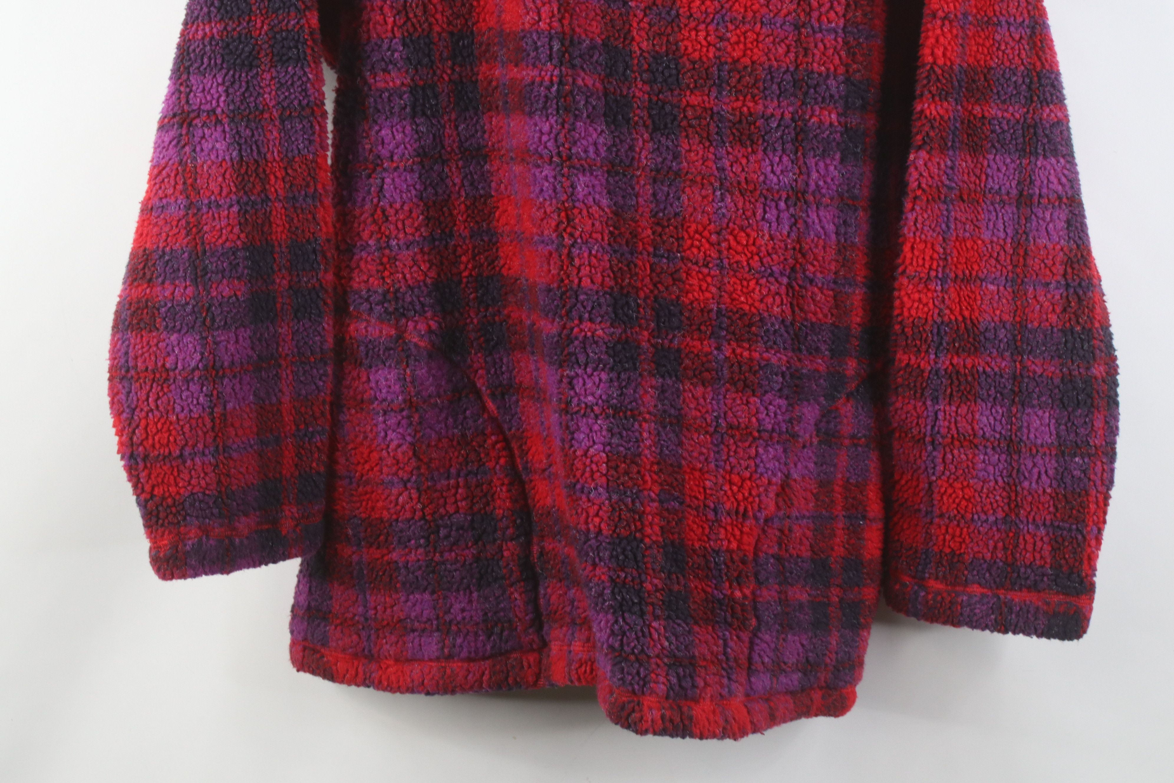 Vintage Vintage 90s Streetwear Deep Pile Fleece 1/4 Zip Hoodie USA Size S / US 4 / IT 40 - 3 Thumbnail
