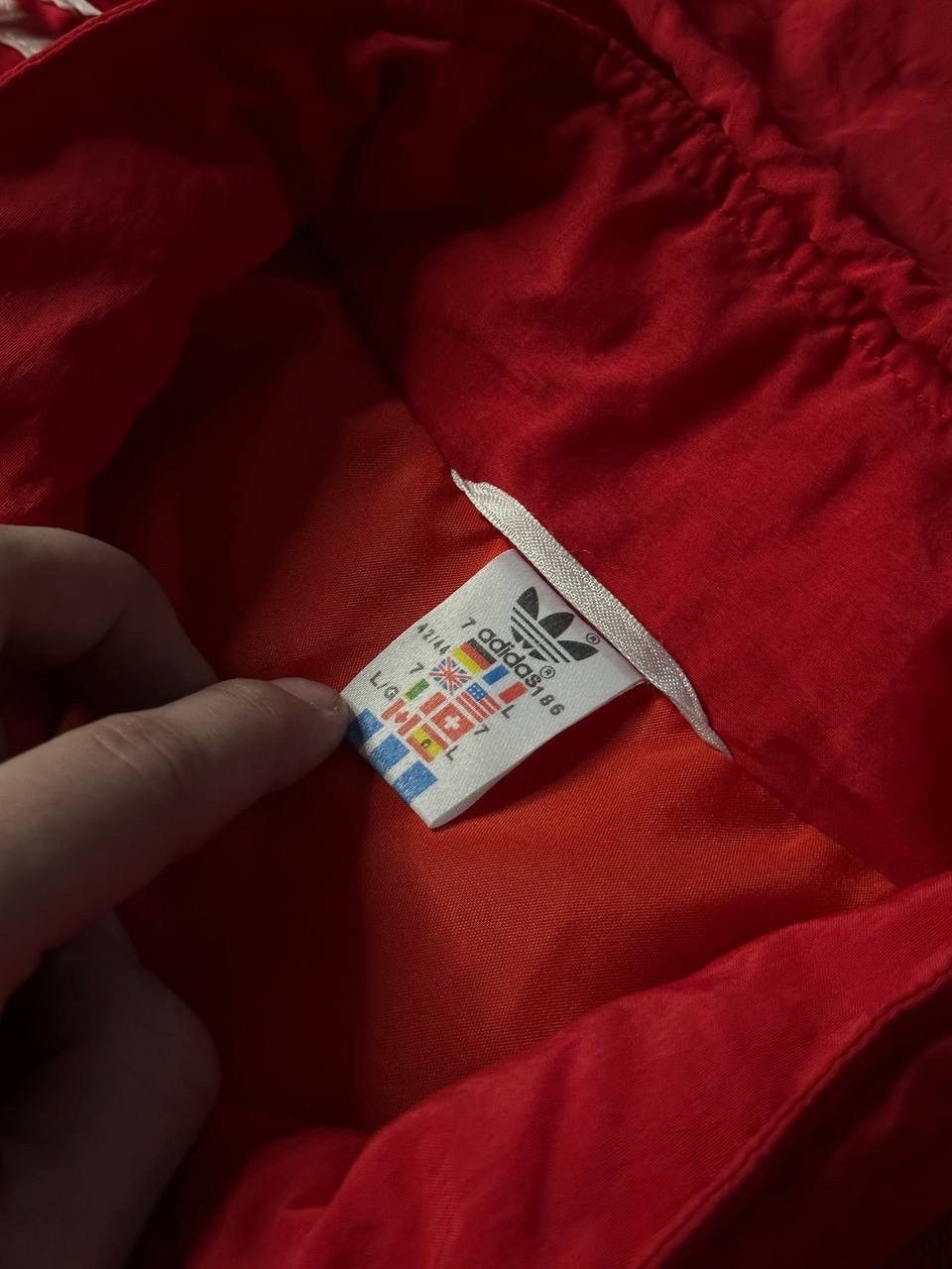 Adidas Vintage 80s Adidas Made in France Red Parka Jacket Men’s L Size US L / EU 52-54 / 3 - 5 Thumbnail
