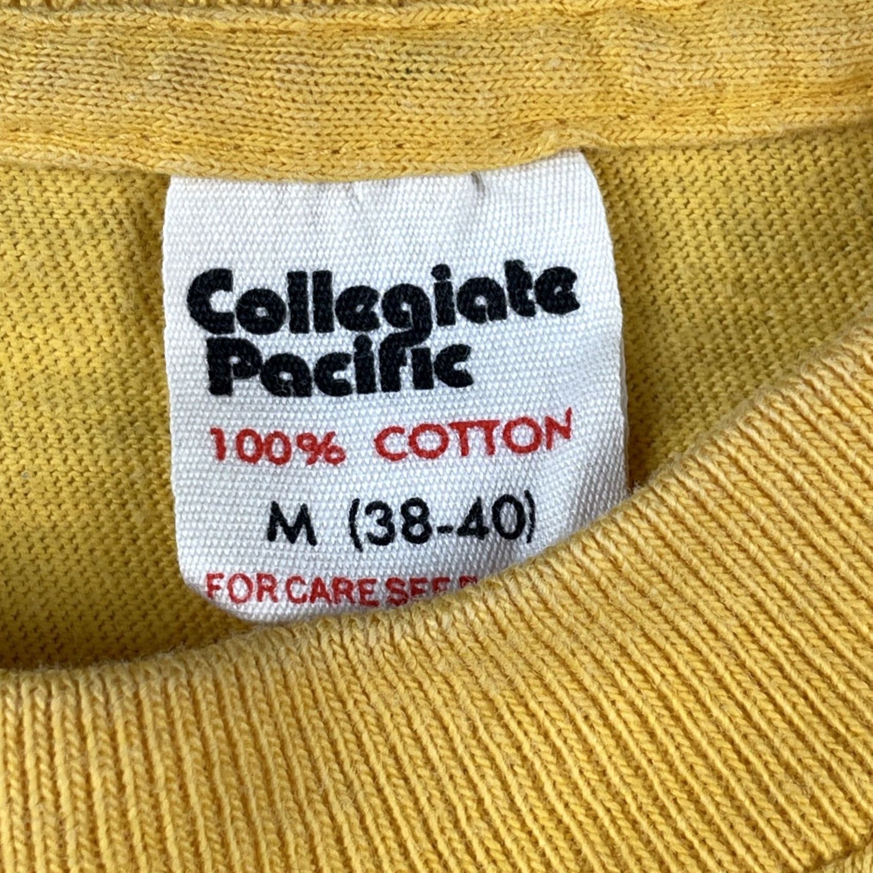 Vintage VINTAGE Collegiate Pacific Maryland Baltimore County Recreation & Parks Tank Top Shirt Men M Yellow 90s Outdoor Urban City Virginia Size US M / EU 48-50 / 2 - 7 Thumbnail