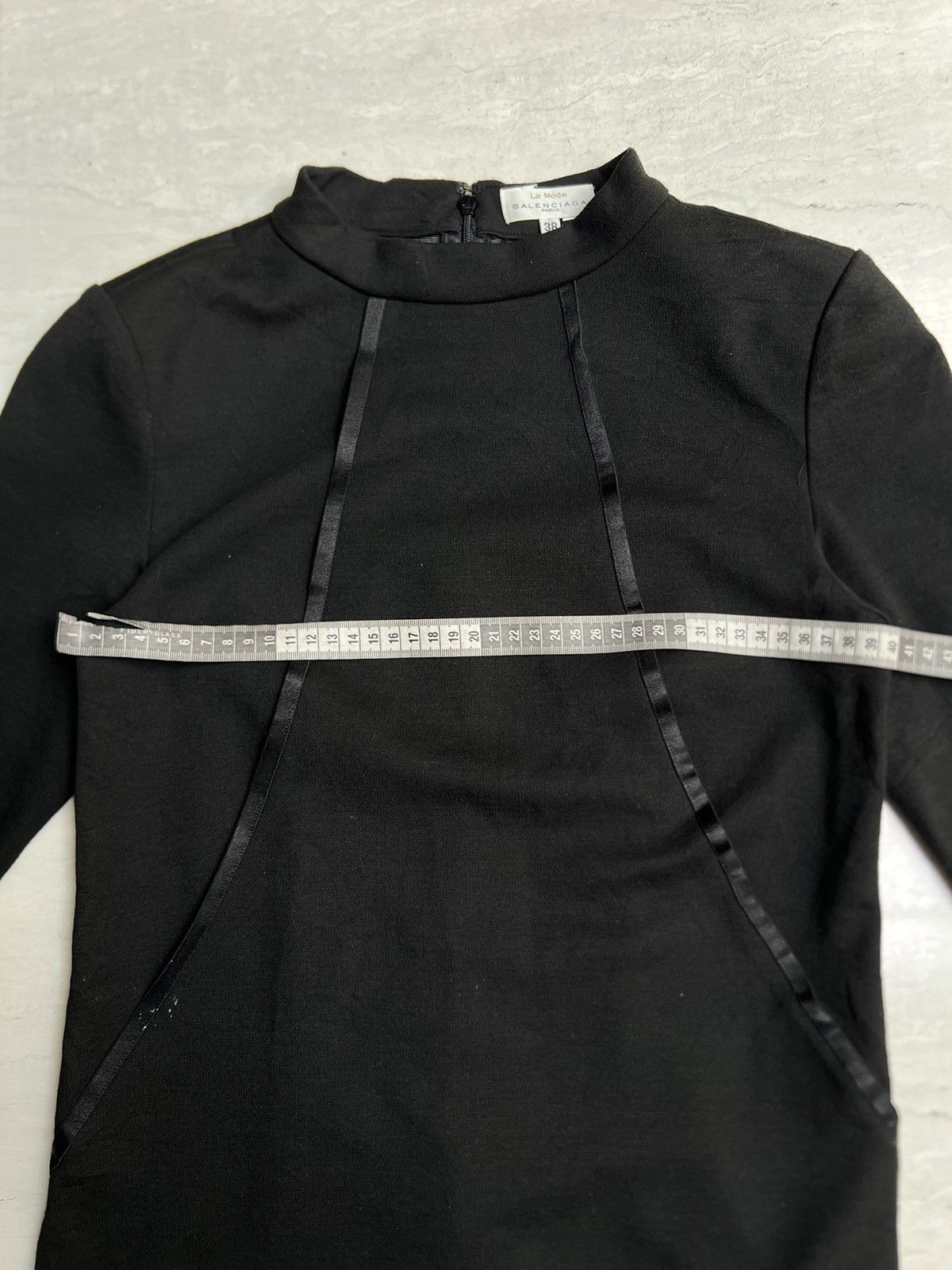 Balenciaga BALENCIAGA Paris Black Dress Size XS / US 0-2 / IT 36-38 - 8 Thumbnail