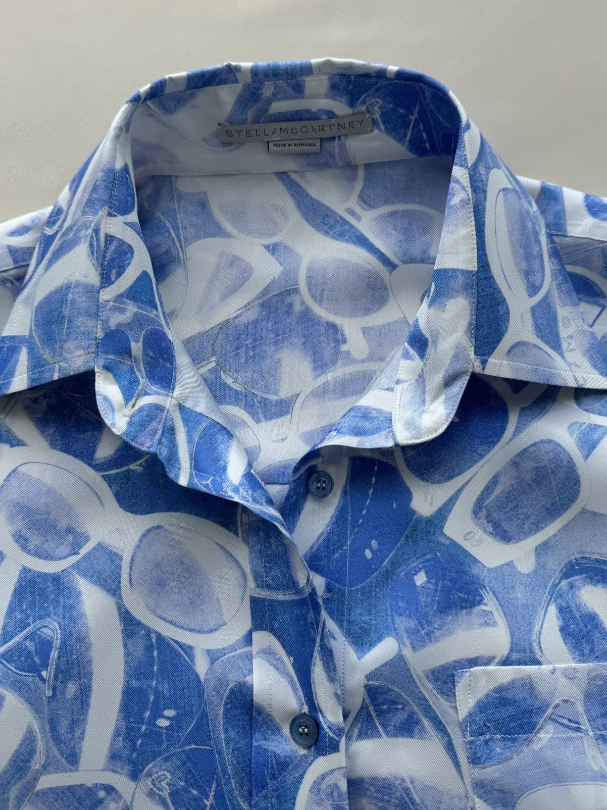 Stella McCartney Stella Mccartney printed silk twill shirt Size M / US 6-8 / IT 42-44 - 9 Thumbnail