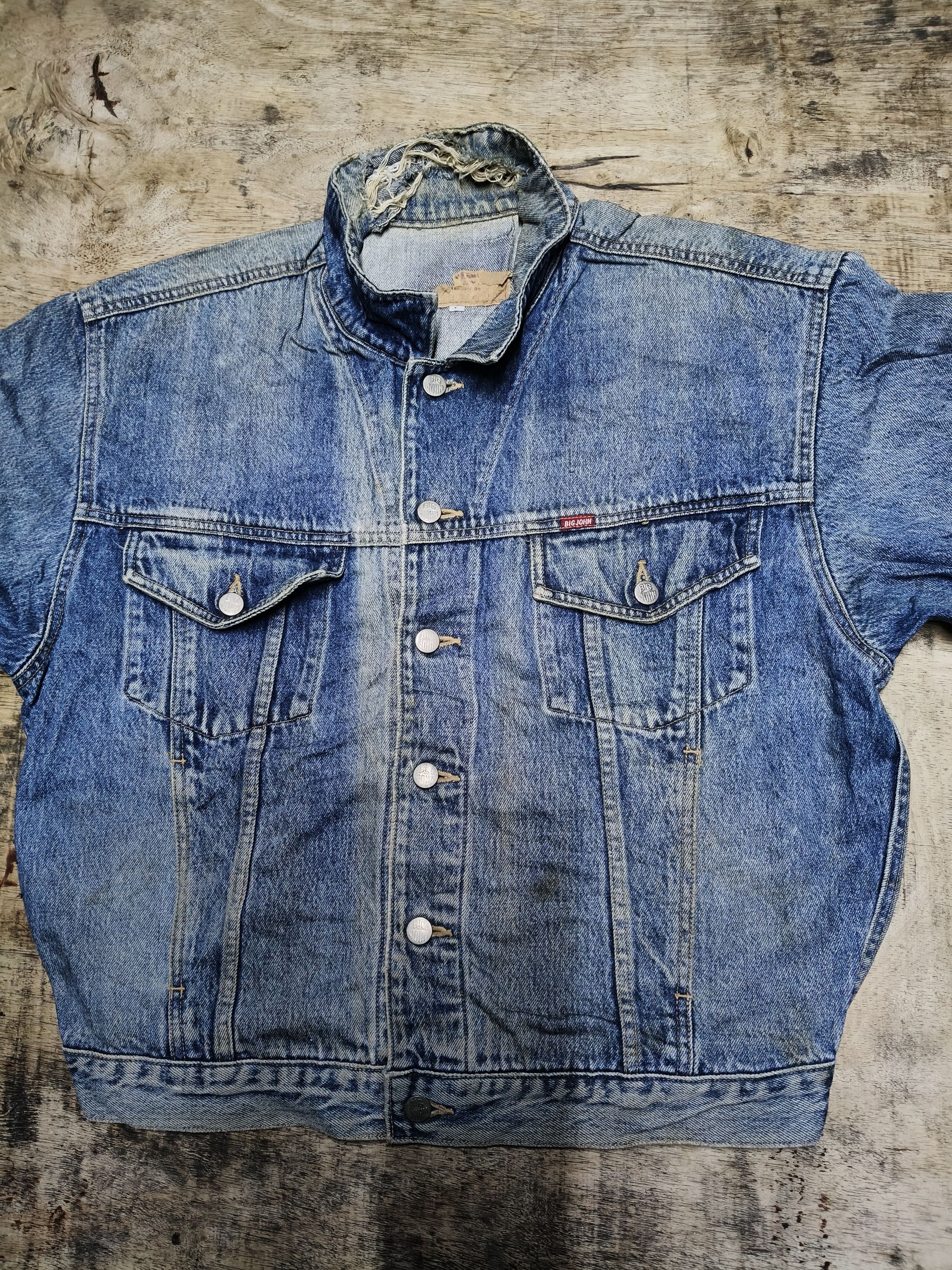 Big John Vintage Big John Distressed Denim Jacket Size US L / EU 52-54 / 3 - 5 Thumbnail