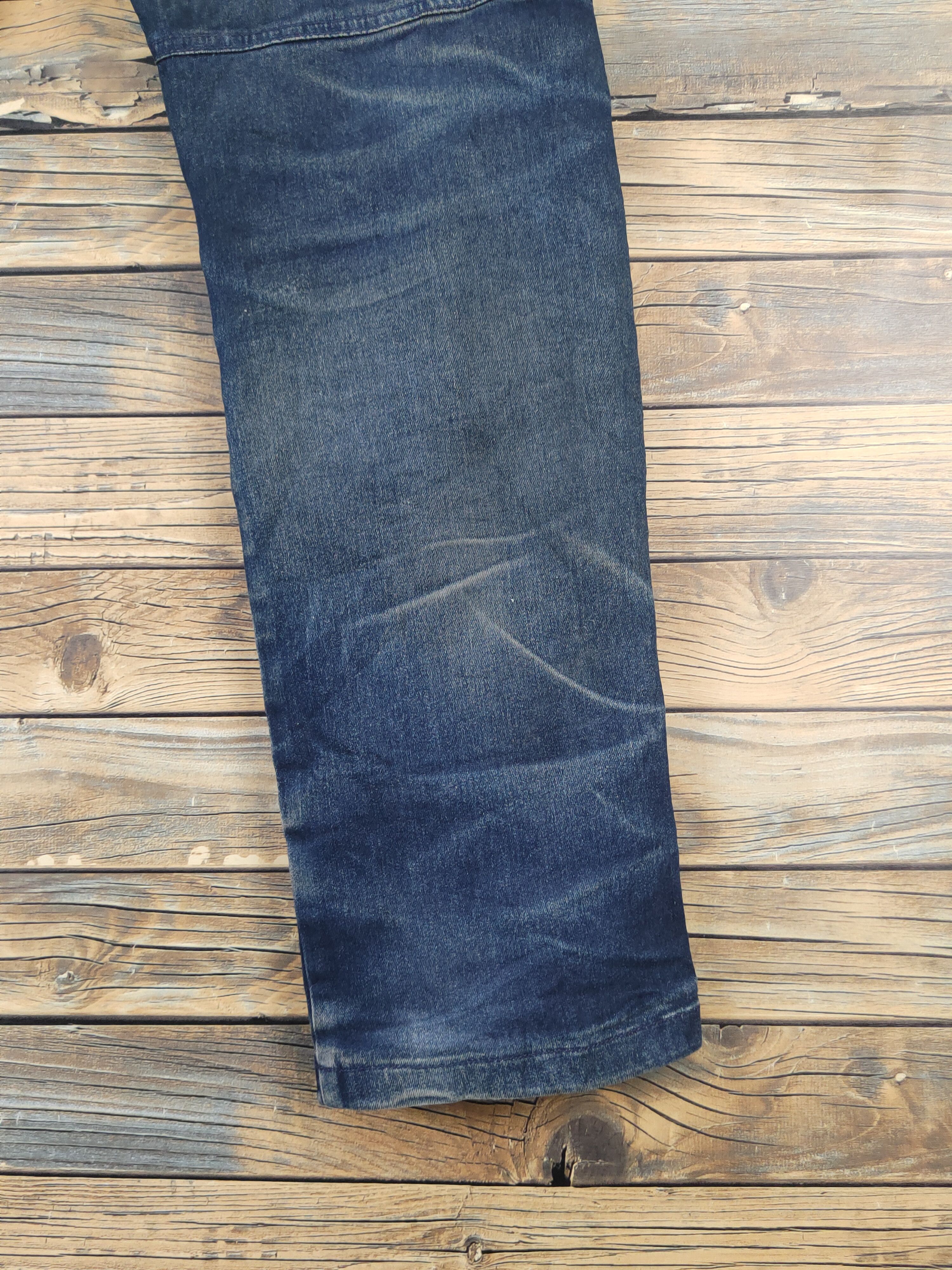 Japanese Brand FieldCore Dark Blue Distressed Ripped denim Jeans #W1995 Size US 34 / EU 50 - 11 Thumbnail