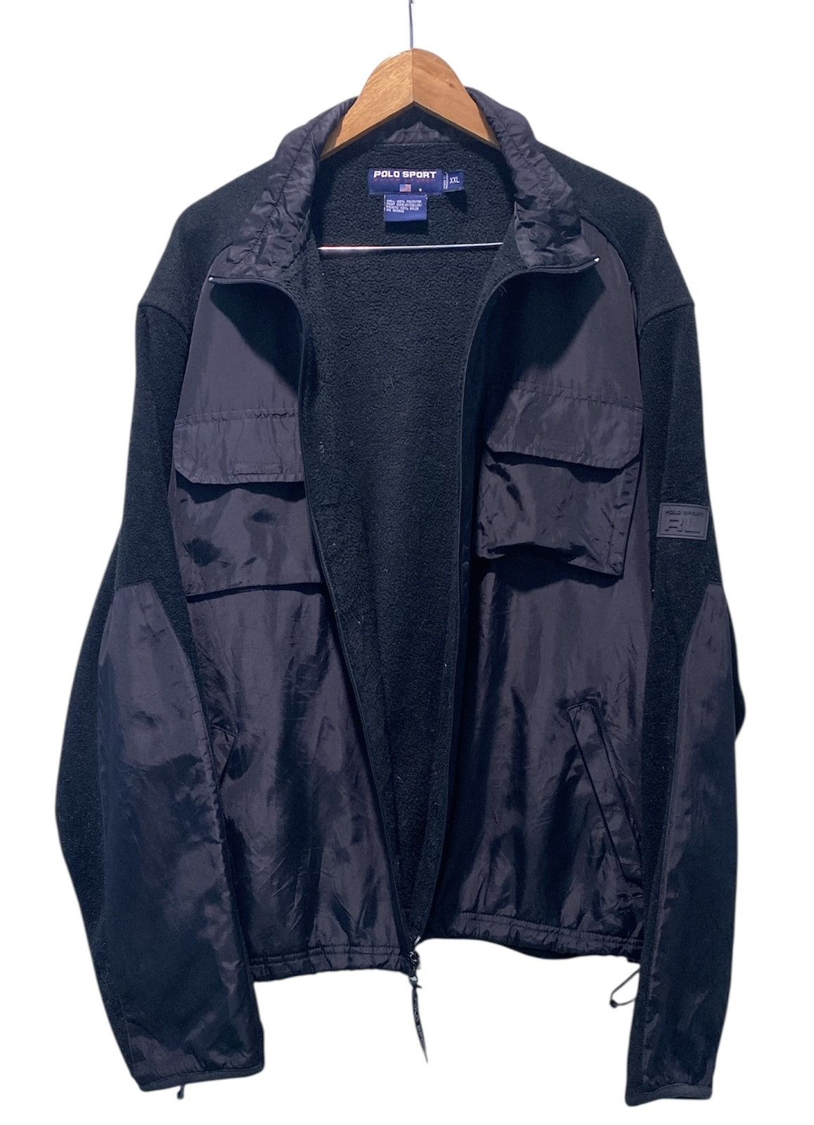 Polo Ralph Lauren Vintage Polo Sport Fleece Patches Logo Jacket Size US XXL / EU 58 / 5 - 3 Thumbnail