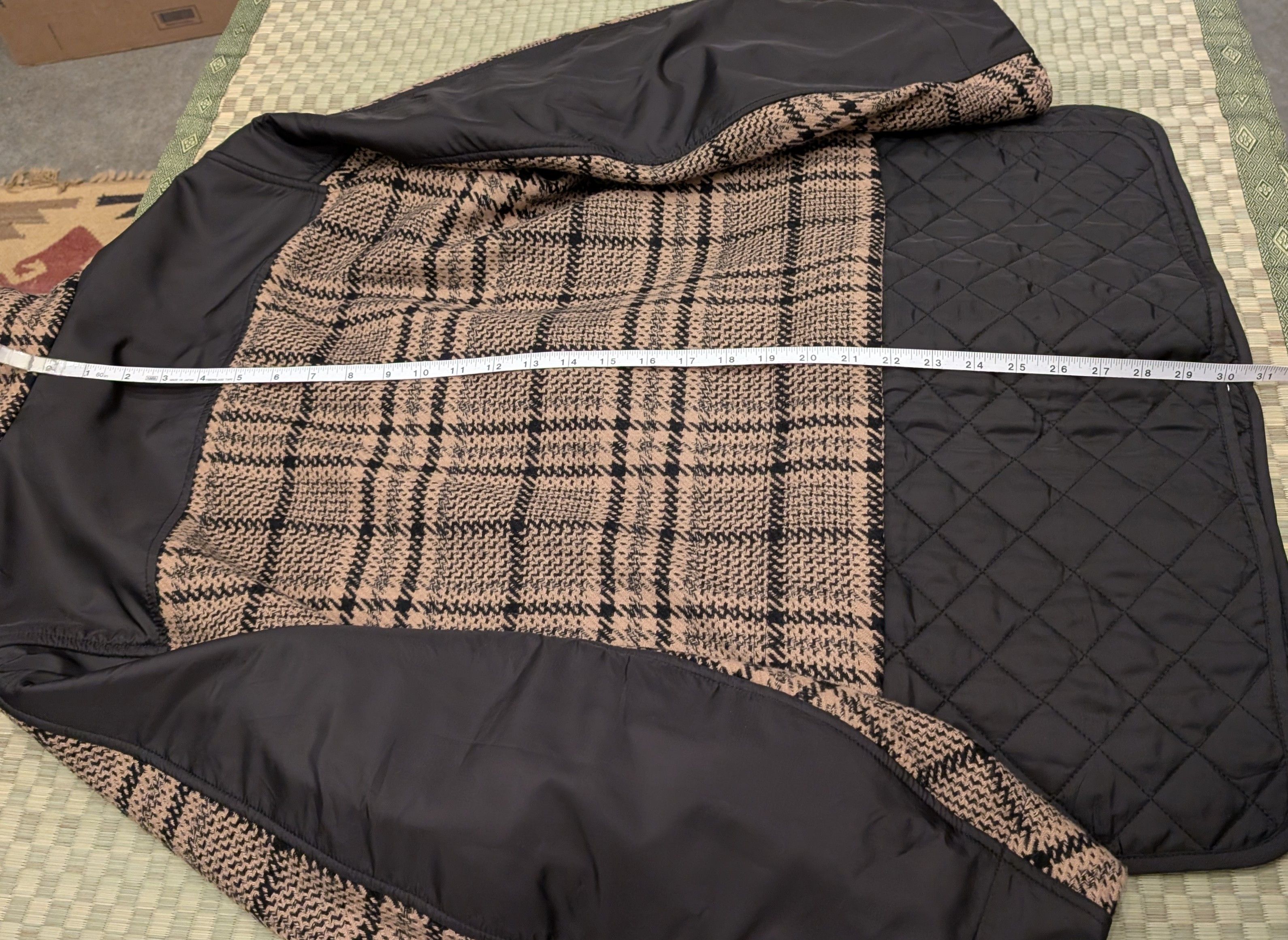 Ganni Ganni Tech Checked Wool Jacket Removable Quilted Hem EU 38 Size M / US 6-8 / IT 42-44 - 7 Thumbnail
