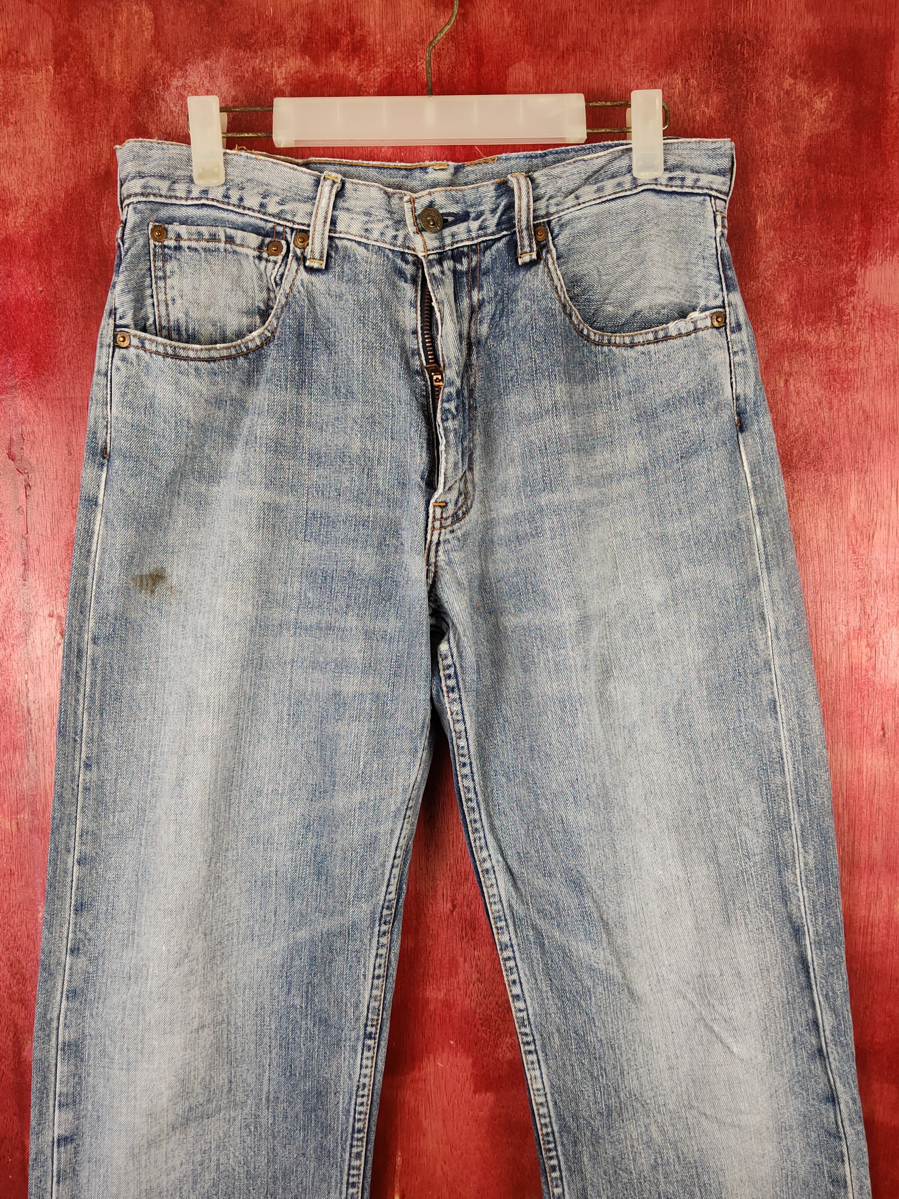 Levi's Levi's Blue Faded Distressed Ripped Jeans #S1693 Size US 31 - 2 Thumbnail