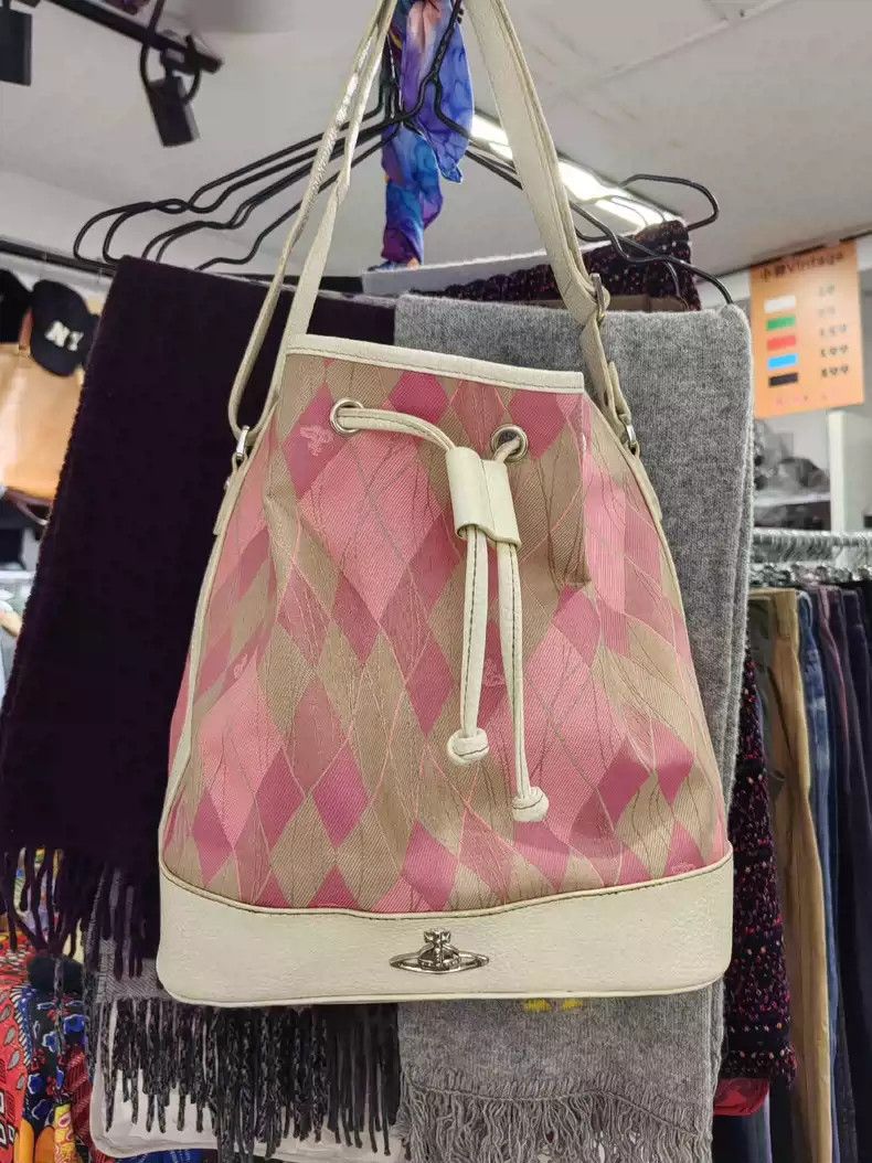 Vivienne Westwood Vivienne Westwood size os Mid-old pink plaid shoulder bag b Size ONE SIZE - 1 Thumbnail