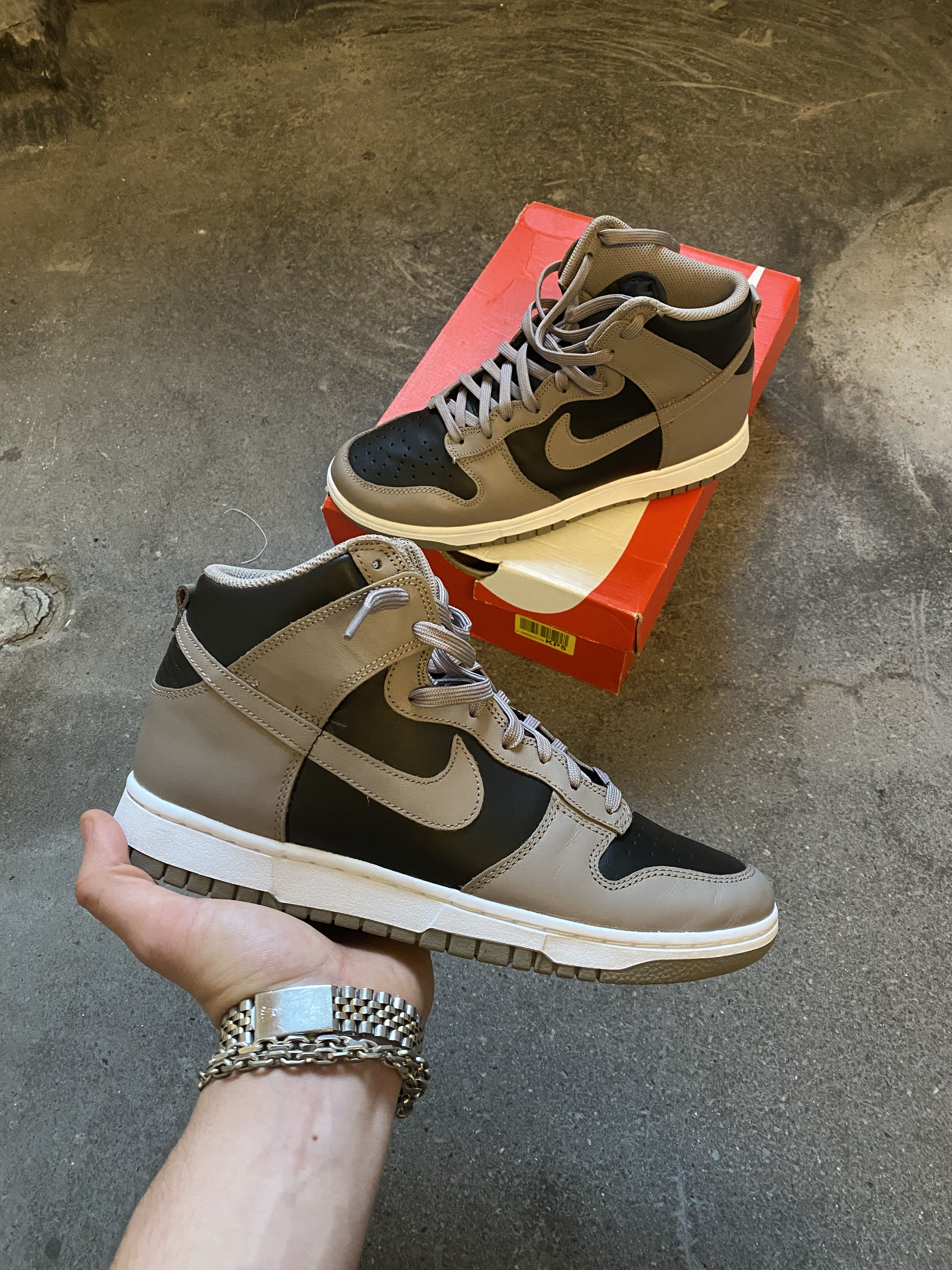 Nike Nike Dunk High - Fossile-Black Size US 10.5 / IT 40.5 - 1 Thumbnail