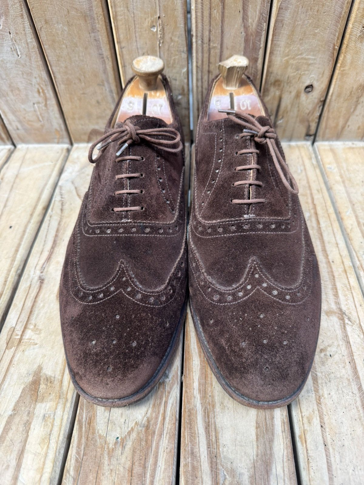 Alfred Sargent Alfred Sargent Brown suede wingtip dress Men’s shoes UK 11 Size US 12 / EU 45 - 4 Thumbnail