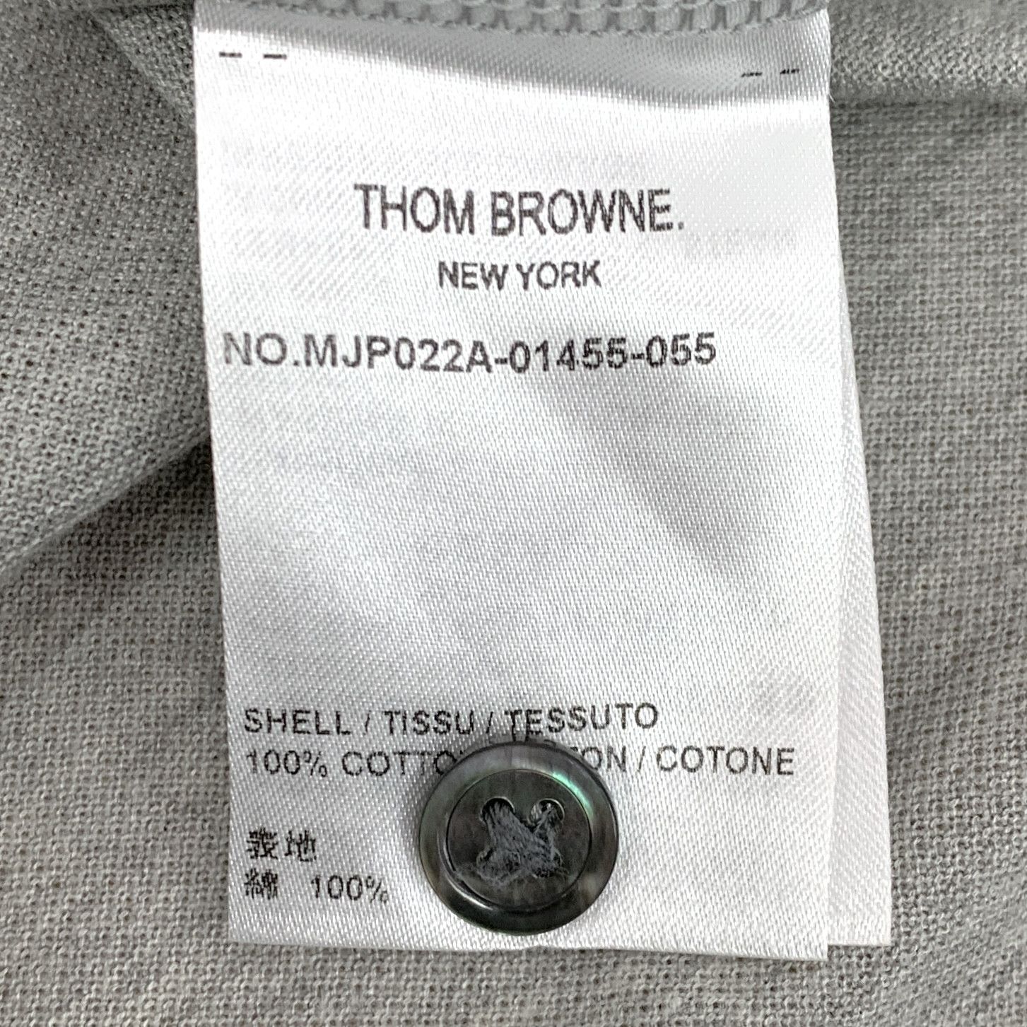 Thom Browne Thom Browne Pocket Stripe Cotton Polo Shirt Grey ((4) Size US XL / EU 56 / 4 - 4 Thumbnail
