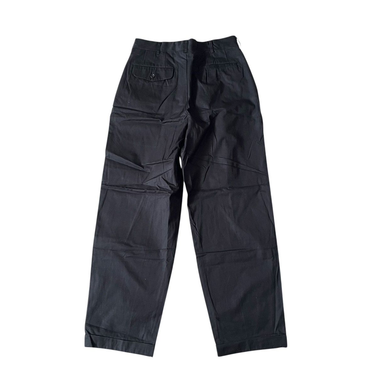 Comme des Garcons TAX FREE 🇺🇸 cdg homme AD99 black cuffed wide leg trousers Size US 29 - 5 Thumbnail