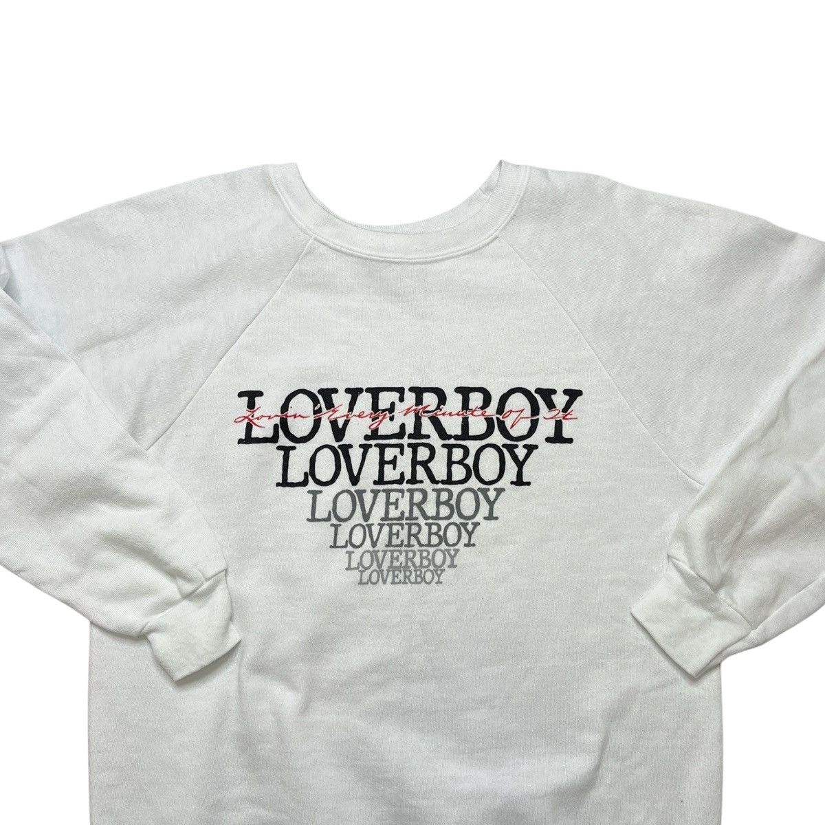 Vintage vintage 1986 loverboy sweatshirt Size US L / EU 52-54 / 3 - 2 Thumbnail
