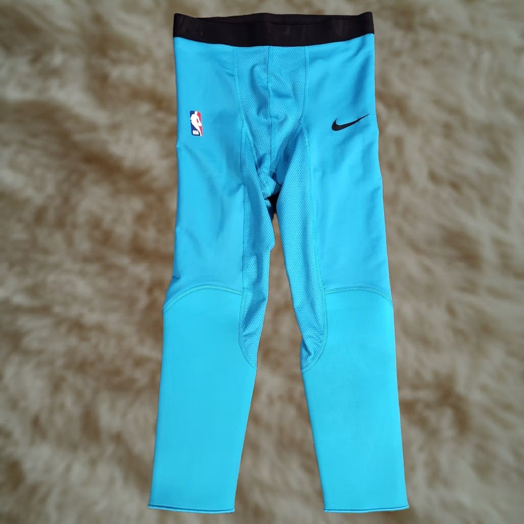 Nike Nike NBA Pro Hyperstrong Padded Compression Tights 3/4 Mens Medium Teal Size US 31 - 1 Thumbnail