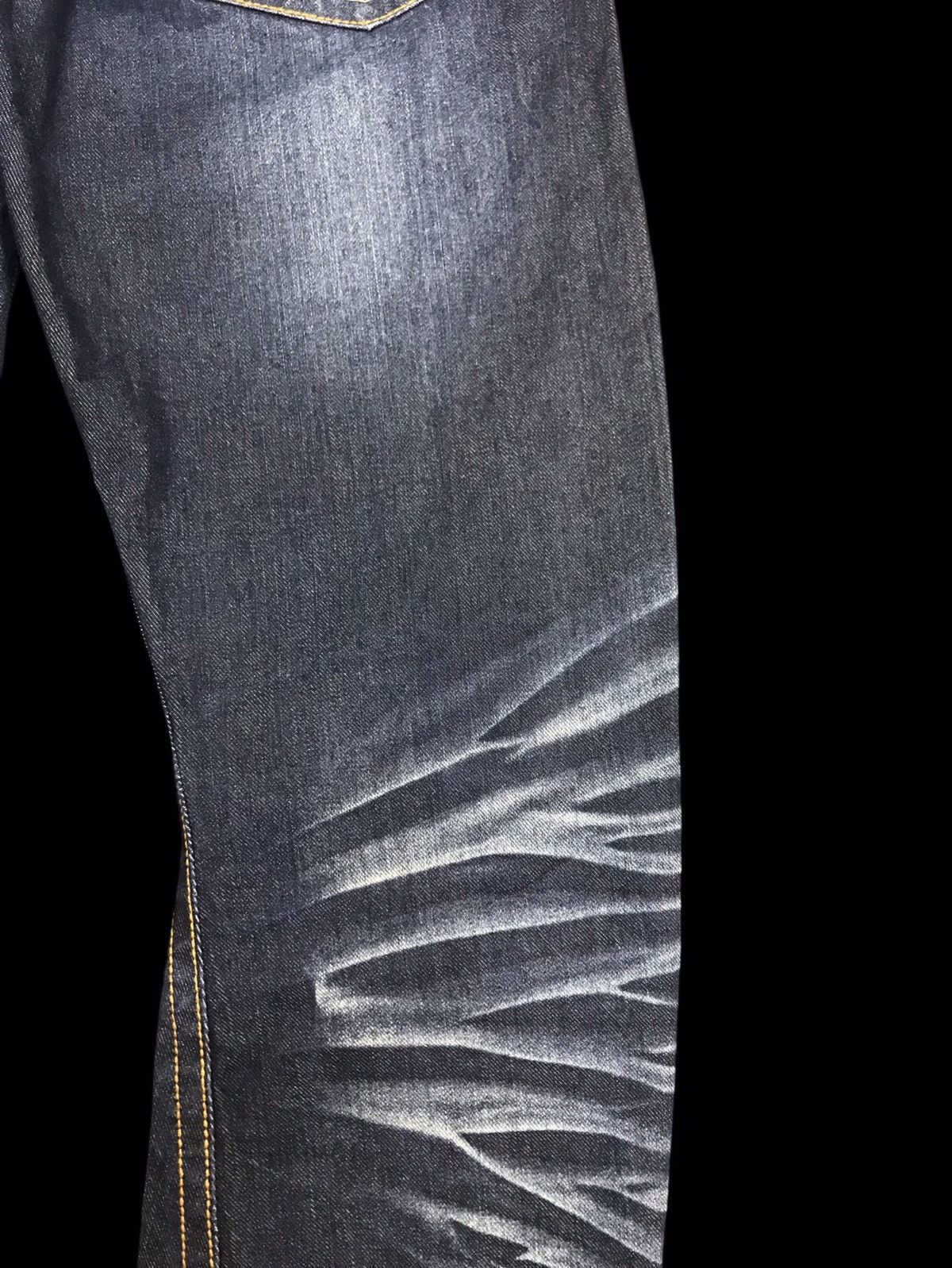 Designer × Japanese Brand × Morgan Homme 💥DENIM ART💥MORGAN HOMME SICK DOPE FADES CURVED DENIM F173 Size US 31 - 12 Thumbnail