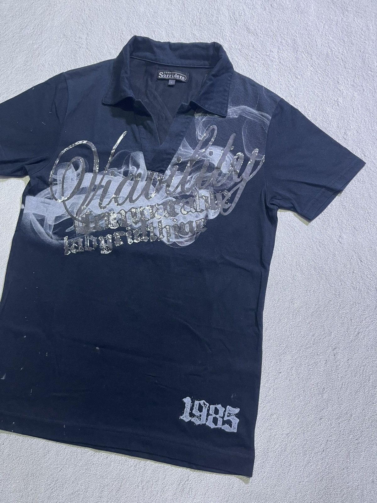 Hysteric Glamour Y2K SORRYDERE short tshirt big print motif Size US L / EU 52-54 / 3 - 4 Thumbnail