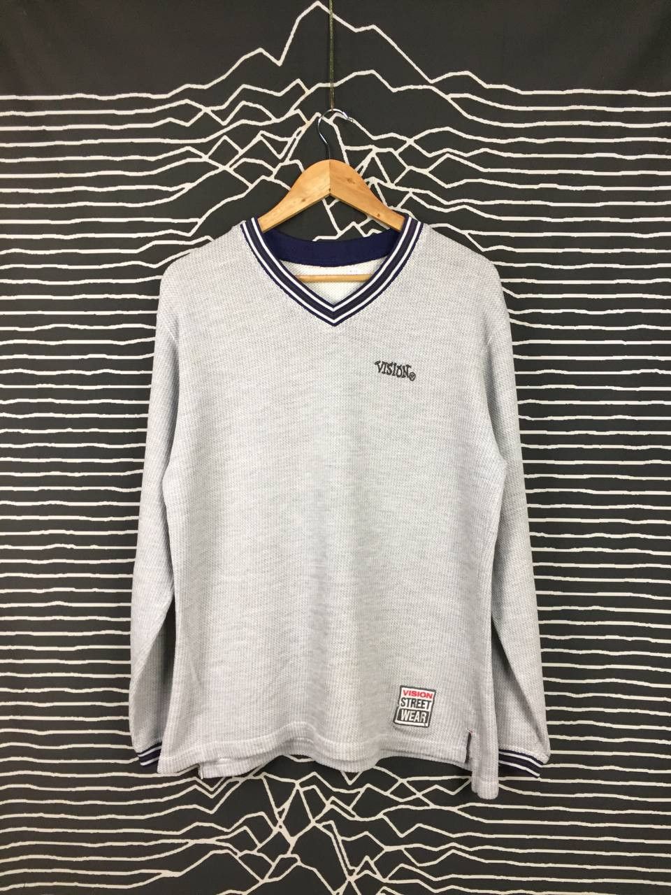 Vintage × Vision Streetwear Vtg Vision Street Wear Skateboards V-Neck Longsleeve Tee Size US L / EU 52-54 / 3 - 1 Thumbnail