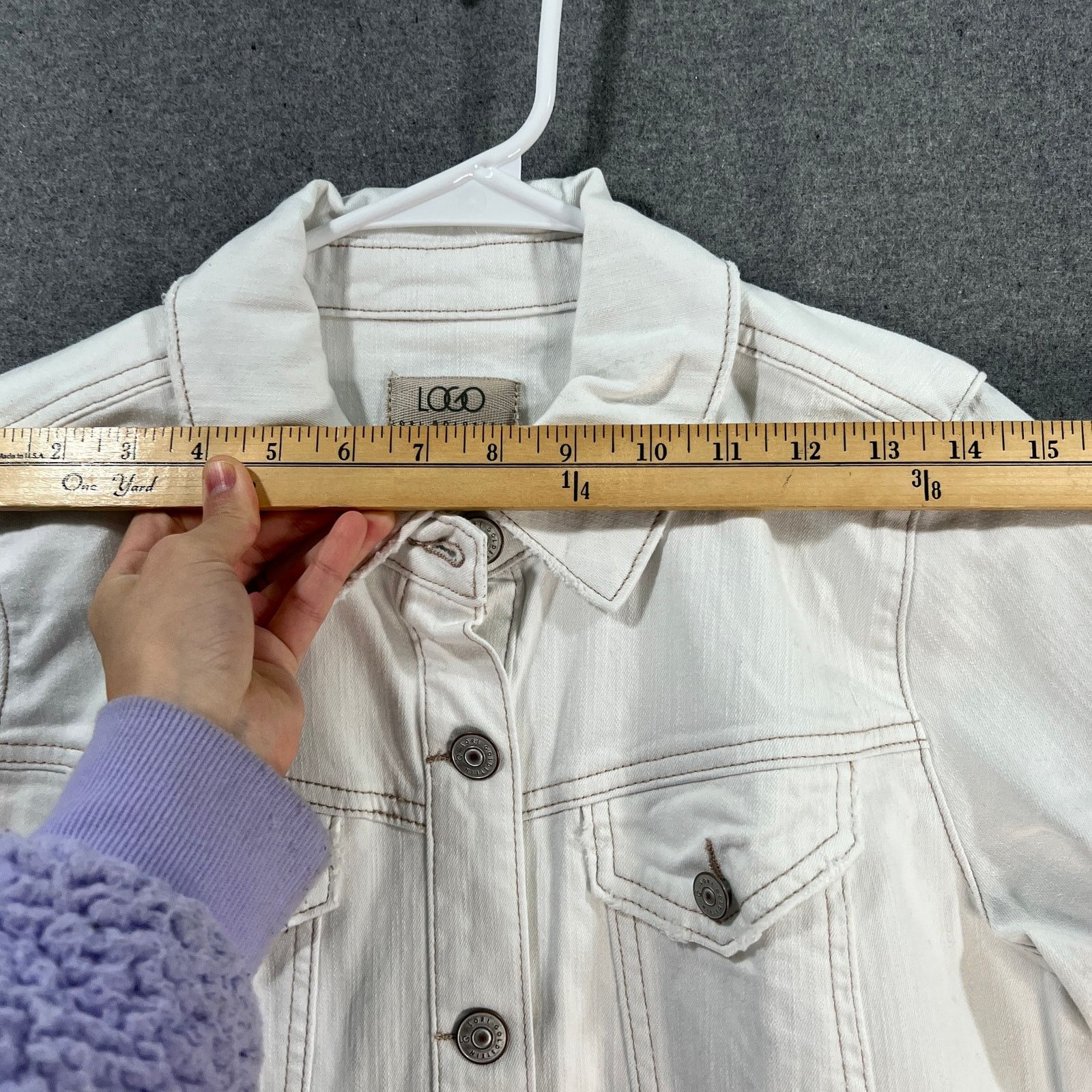 Other LOGO by Lori Goldstein Jeans Jacket Womens Size M / US 6-8 / IT 42-44 - 5 Thumbnail