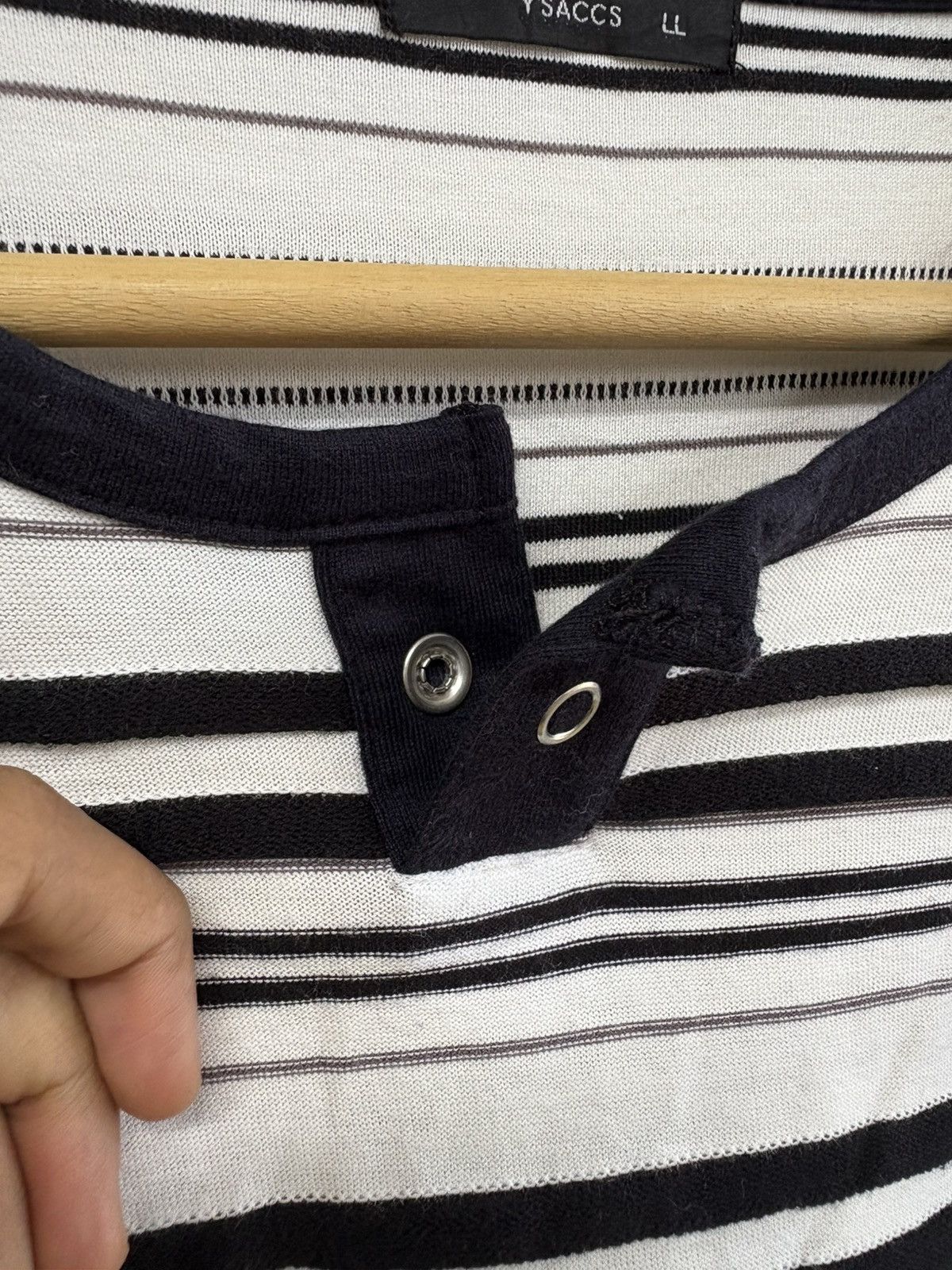 Yohji Yamamoto Yohji x sacsny Stripes tee long sleeve Size US L / EU 52-54 / 3 - 7 Thumbnail