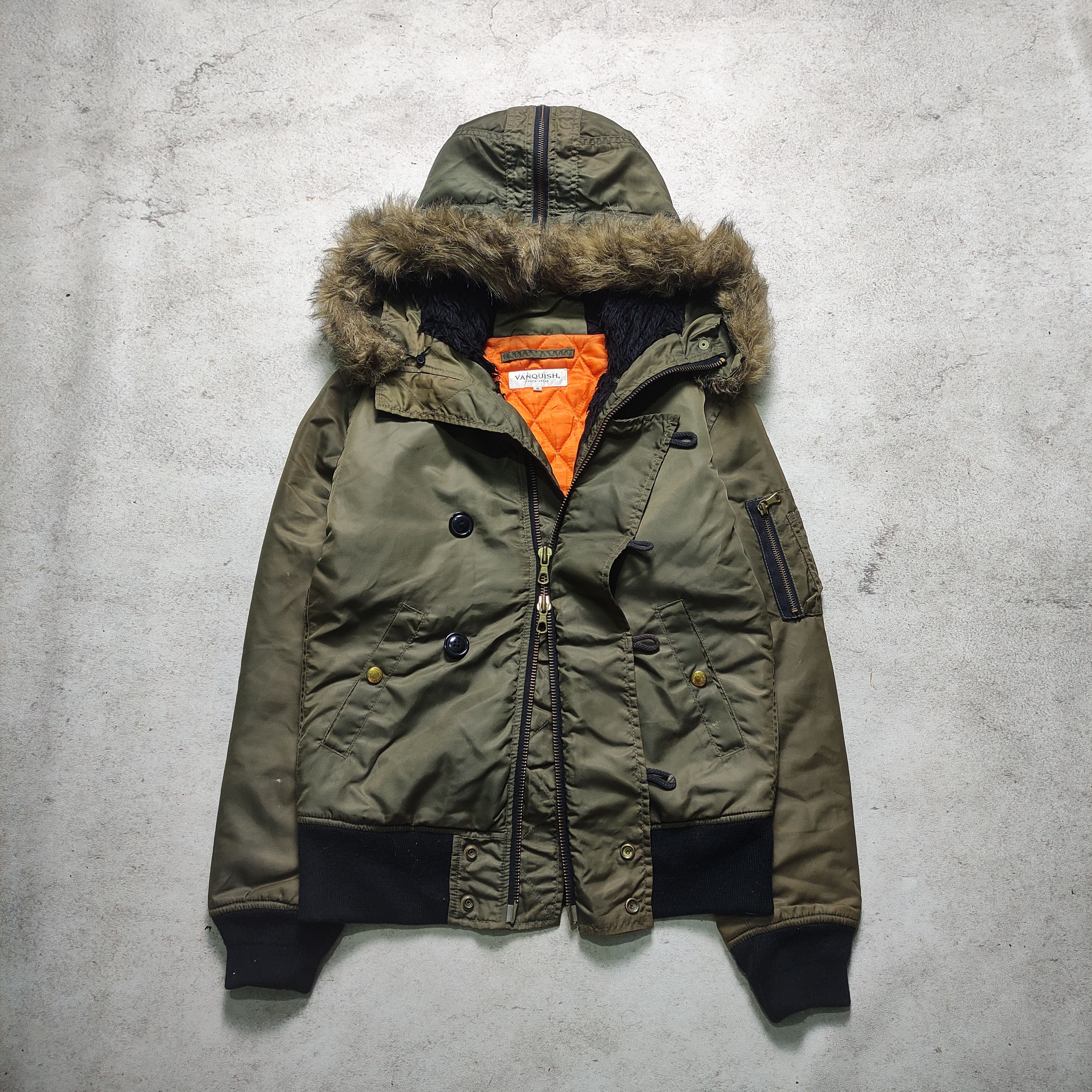 If Six Was Nine × Japanese Brand × Vanquish Vanquish N3B Fur Jacket style Ifsixwasnine LGB Size US S / EU 44-46 / 1 - 1 Thumbnail