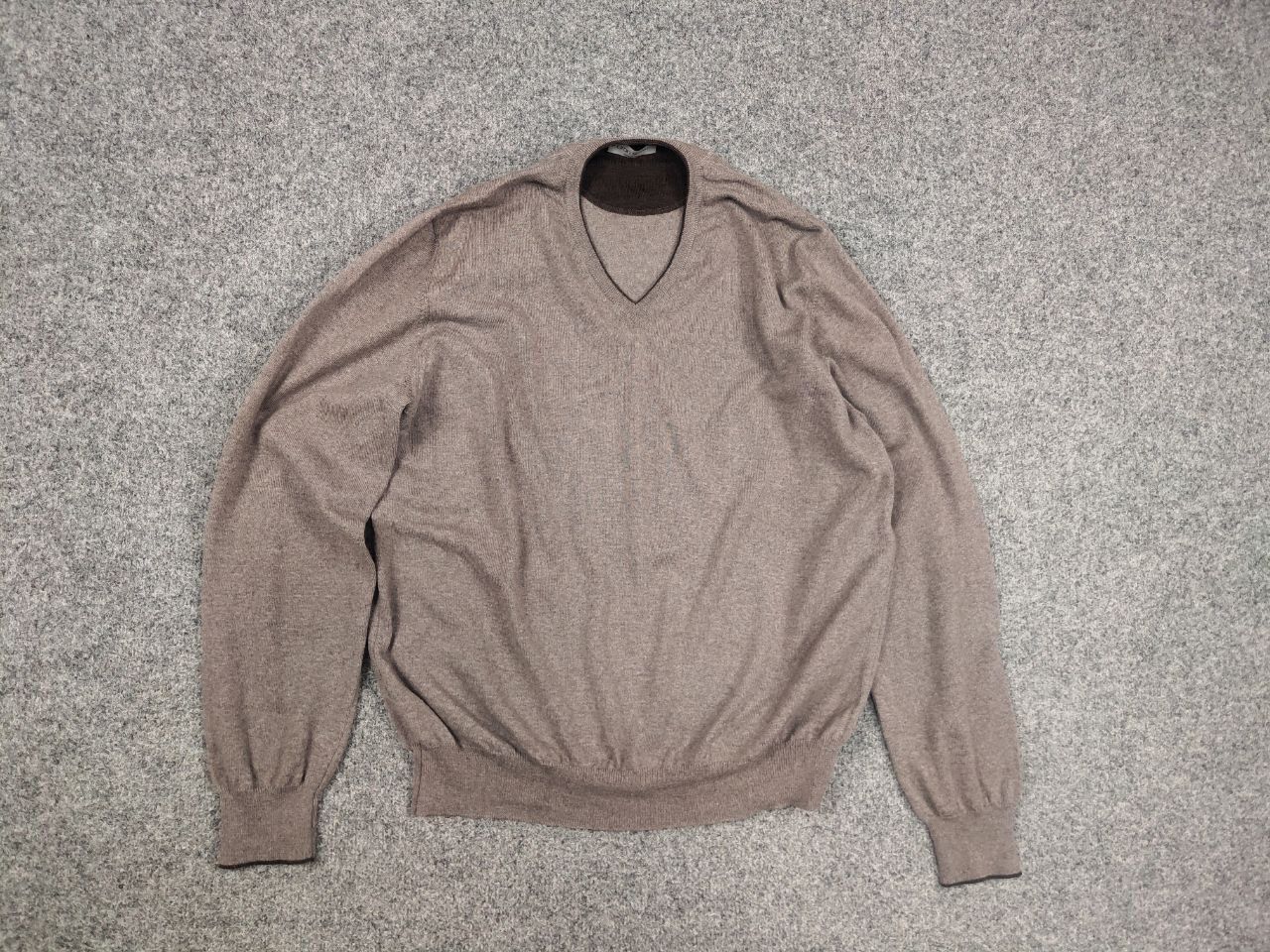 Gran Sasso Gran Sasso Italy Design Classic Lana Wool Brown Sweater Size US L / EU 52-54 / 3 - 8 Thumbnail