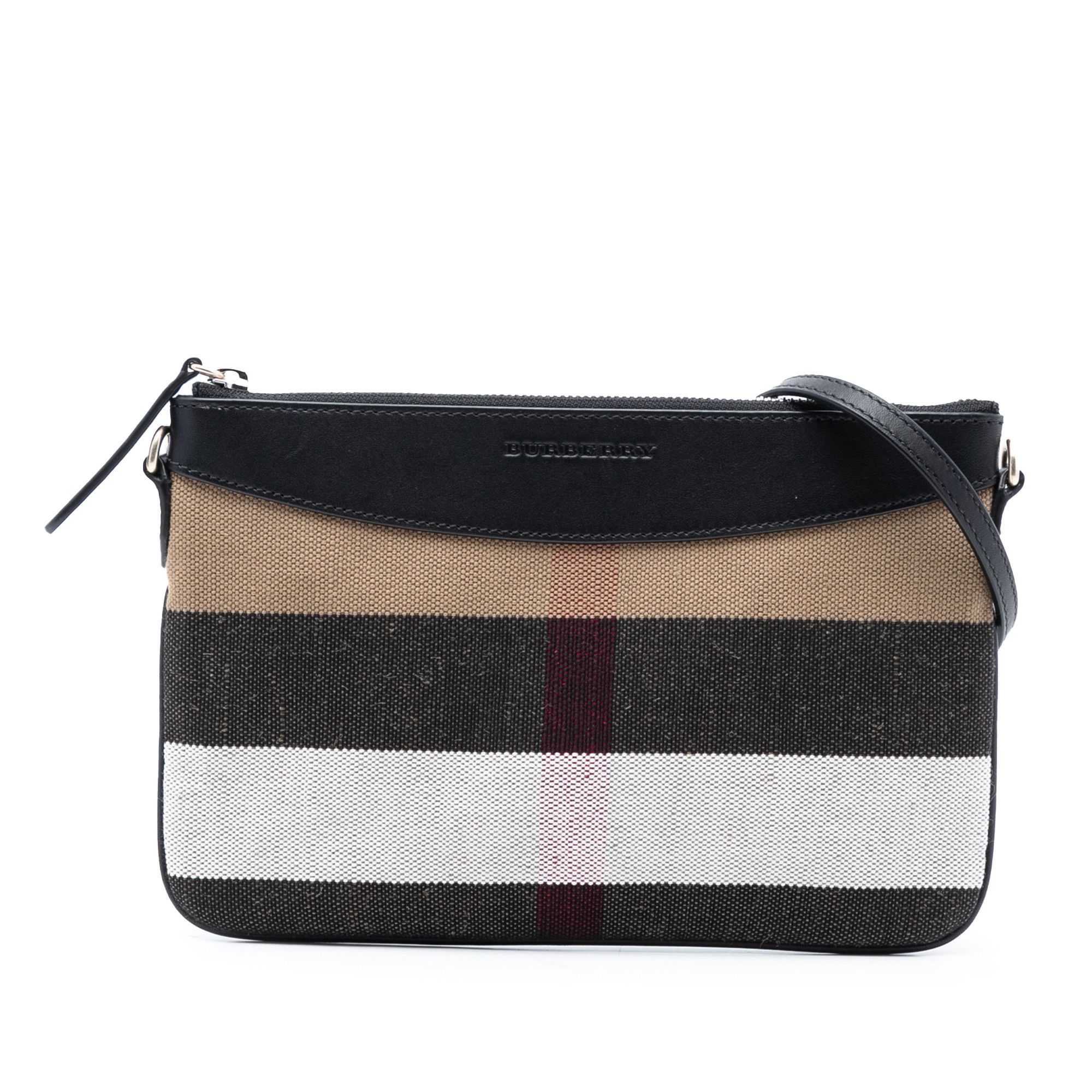Burberry Burberry Mega Check Canvas Peyton Crossbody Size ONE SIZE - 1 Thumbnail