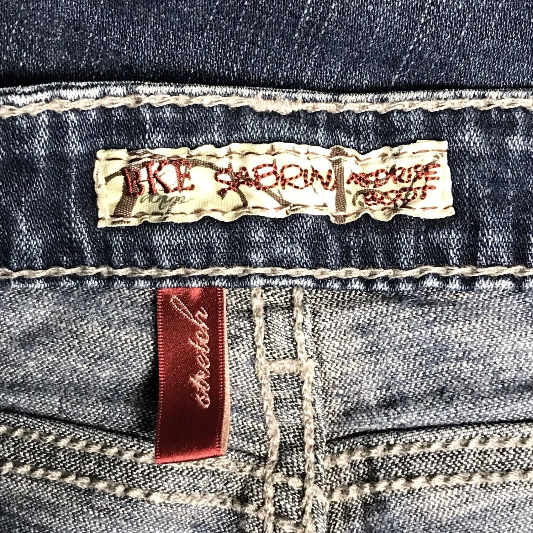 Vintage Buckle Jeans Women Blue Sabrina Mid-Rise Stretch Denim Bootcut 30x33 Pants Bootscut Denim Size 30" / US 8 / IT 44 - 3 Thumbnail