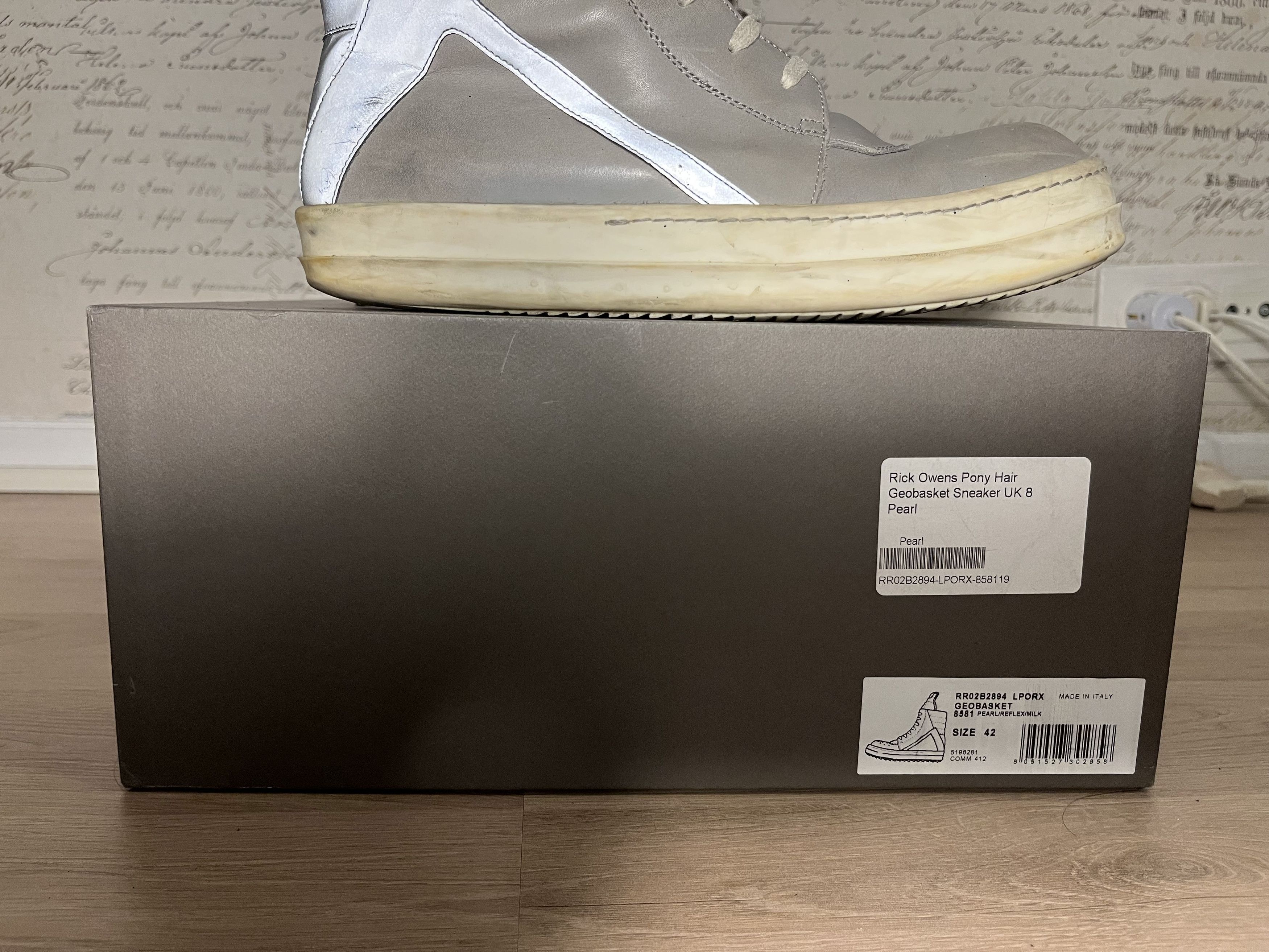Rick Owens Rick Owens Pearl Geobaskets Size US 9 / EU 42 - 5 Thumbnail