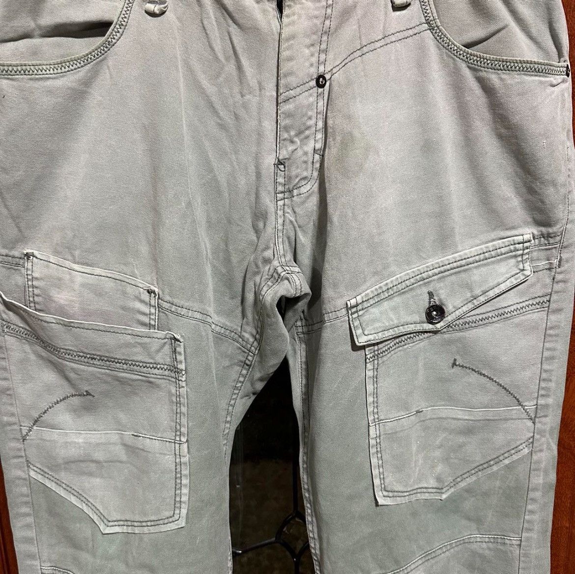 Vintage Vintage Y2K Straight Leg Cargo Utility Pants Skater 38x31 Size US 38 / EU 54 - 3 Thumbnail