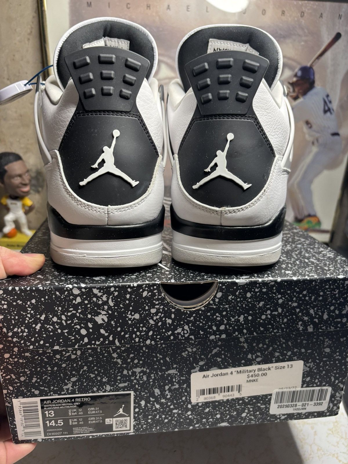 Jordan Brand Jordan Retro 4 ‘Military black’ Size US 13 / EU 46 - 7 Thumbnail