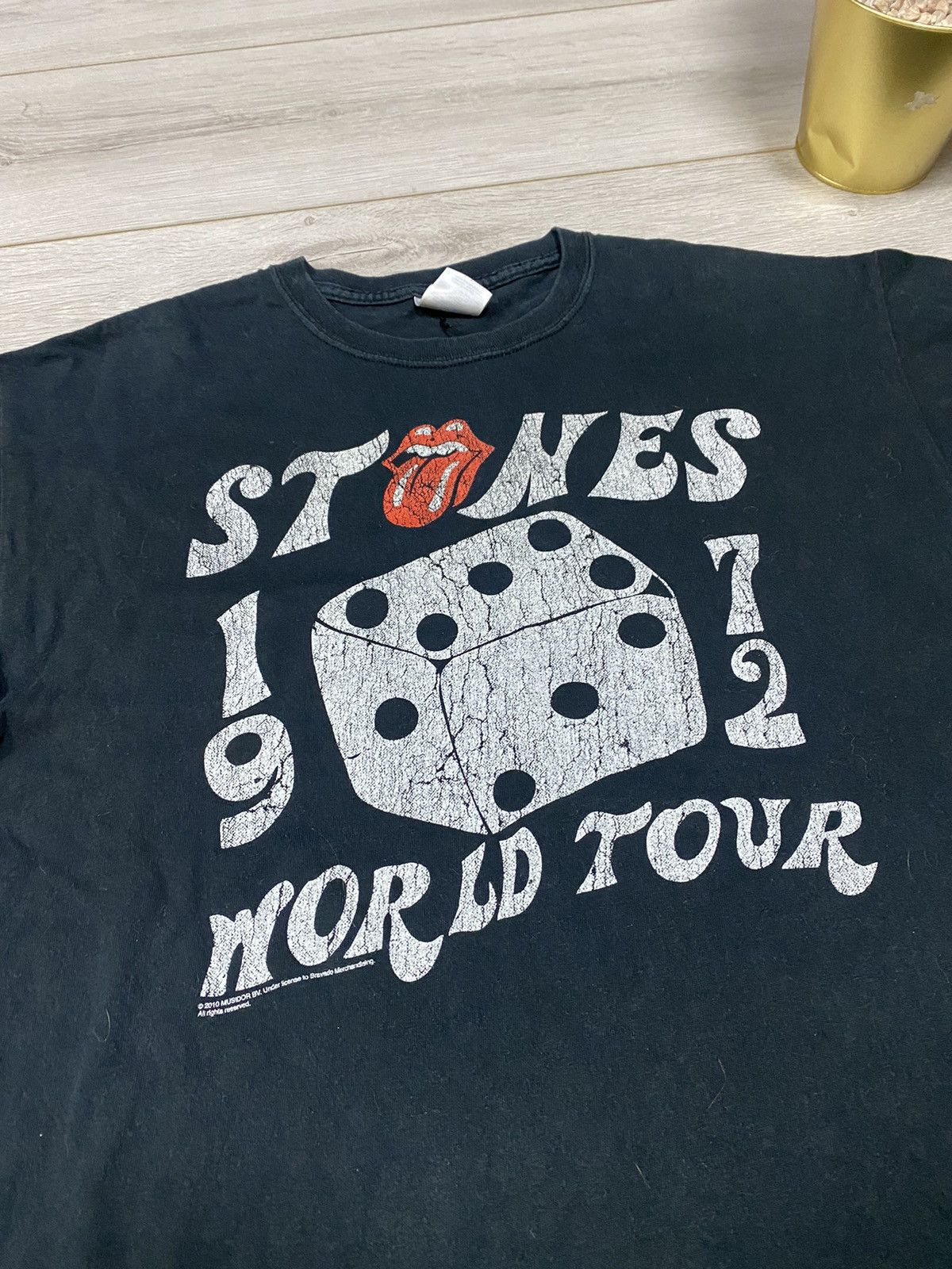 The Rolling Stones The Rolling Stones 2010 vintage big print tour t-shirt Size US L / EU 52-54 / 3 - 6 Thumbnail