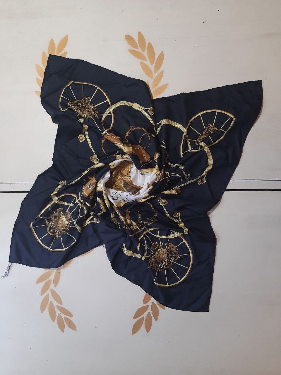 Hermes Hermes Springs by Philippe Ledoux Silk Summer Scarf 1974 Size ONE SIZE - 6 Thumbnail