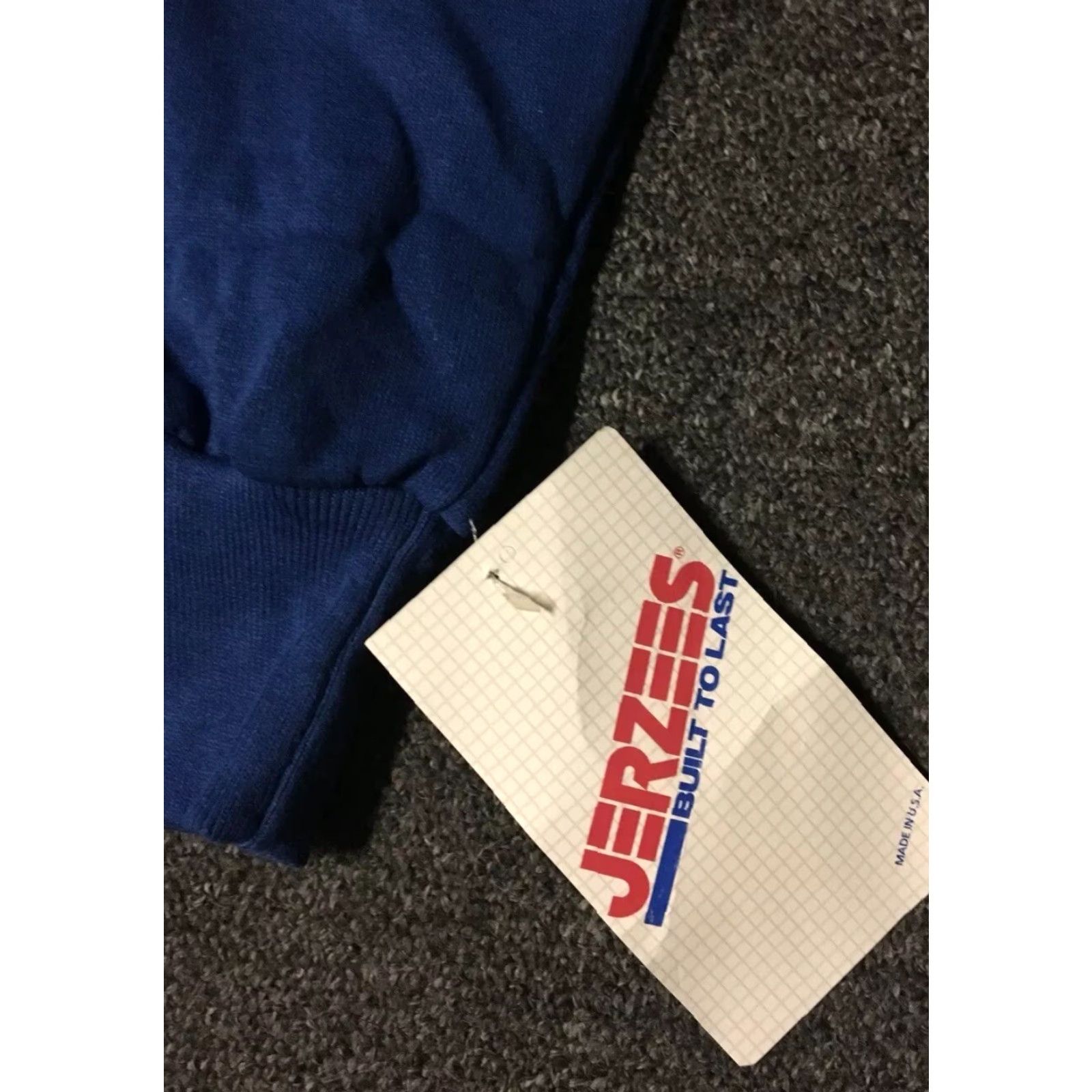 Jerzees VINTAGE Jerzees Sweatshirt XL Blue Men 80s 90s Technology Programming Apple USA USA Logo Retro Grunge Rock Sports Pullover Size US XL / EU 56 / 4 - 3 Thumbnail