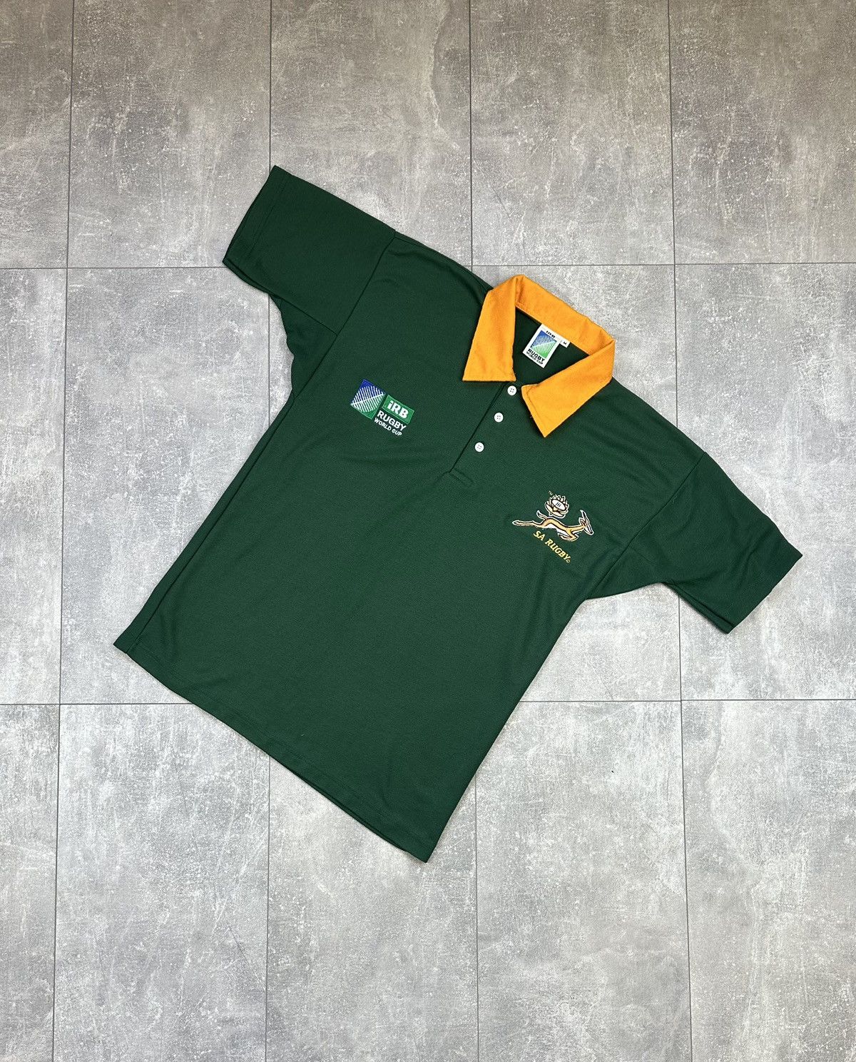 Vintage South Africa Rugby World Cup Vintage Polo Jersey Size US M / EU 48-50 / 2 - 1 Thumbnail