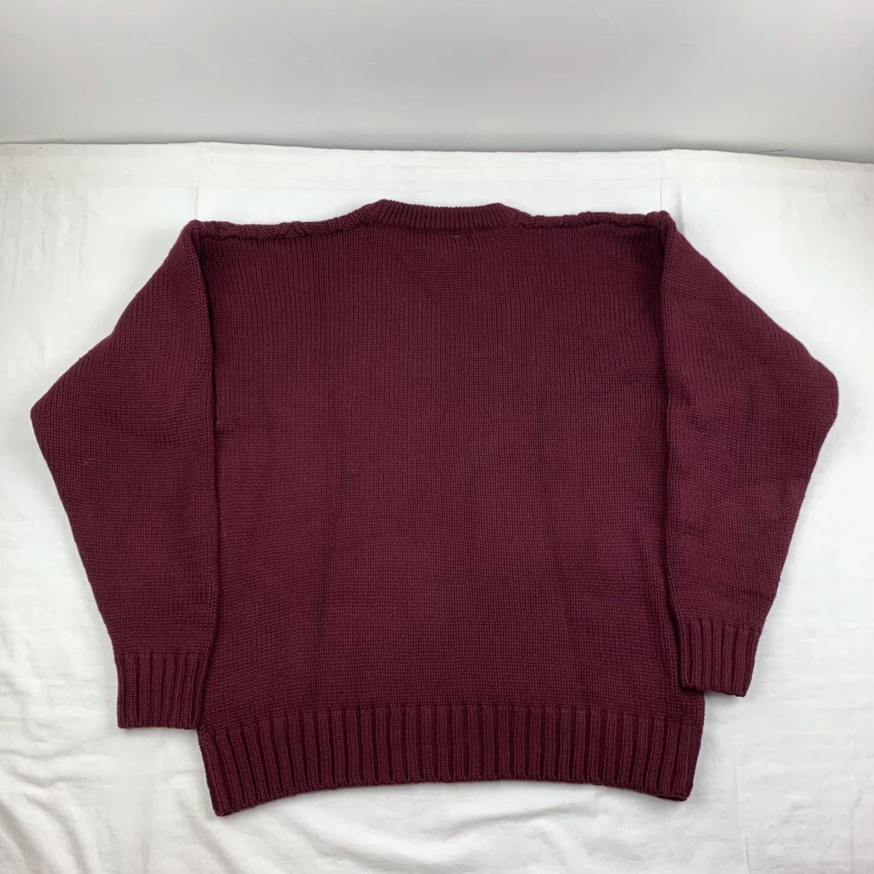 Vintage VINTAGE Oakton Sweater Pullover Adult Large Red Knit Crew Neck 90s Mens Size US L / EU 52-54 / 3 - 8 Thumbnail