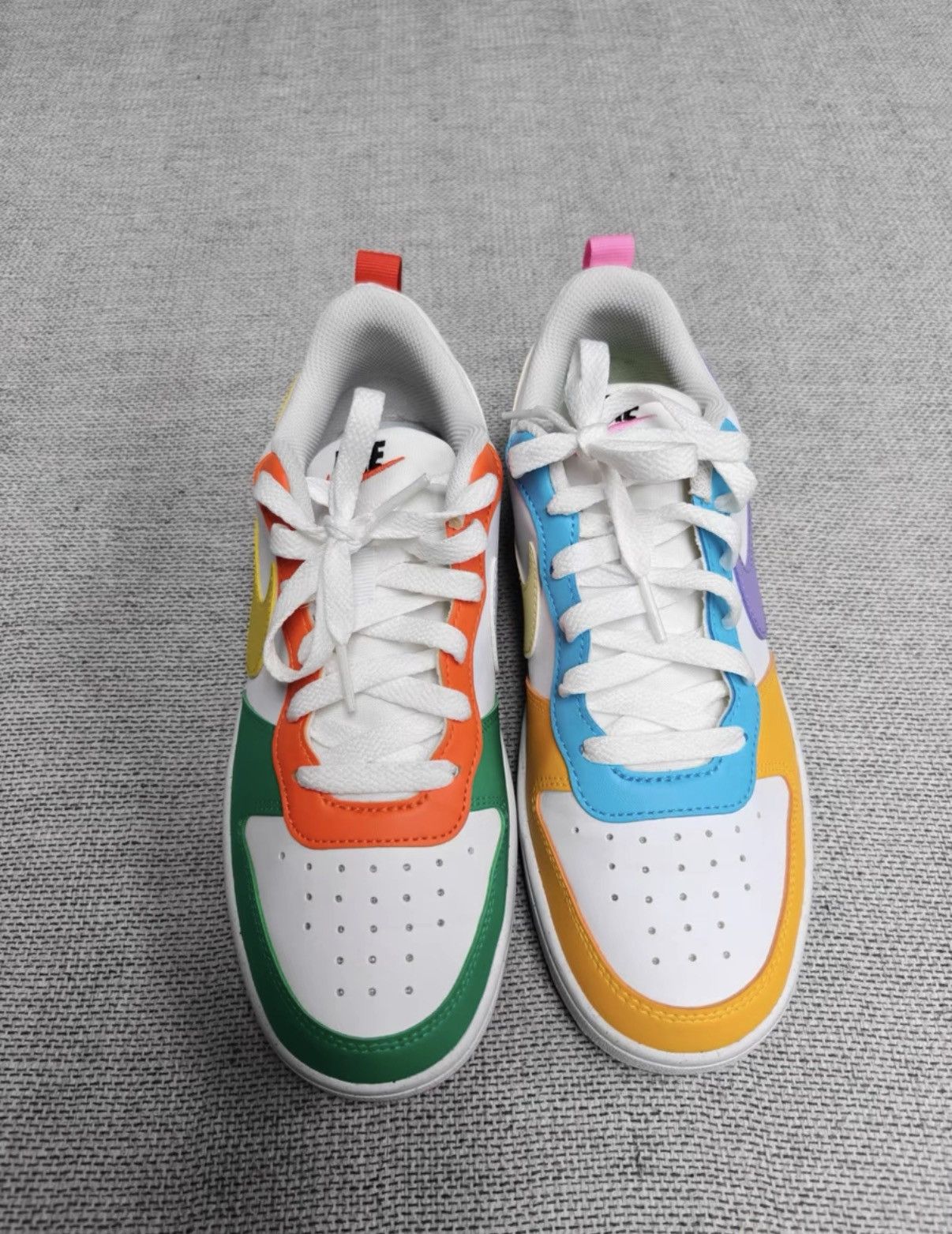 Nike Nike Court Borough Low GS Mismatched Sneakers K37 Size US 8.5 / IT 38.5 - 1 Thumbnail