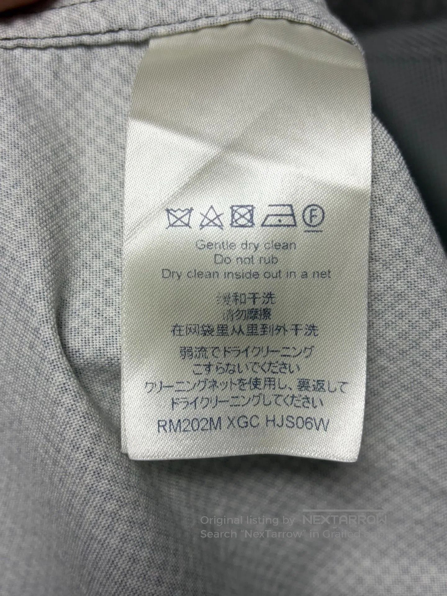 Louis Vuitton Louis Vuitton Gray Long-Sleeve Shirt S. Size US S / EU 44-46 / 1 - 4 Thumbnail