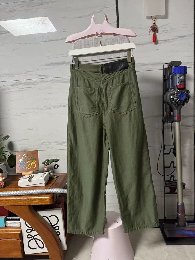 Loewe LOEWE Dark green trousers Size 28" / US 6 / IT 42 - 2 Thumbnail
