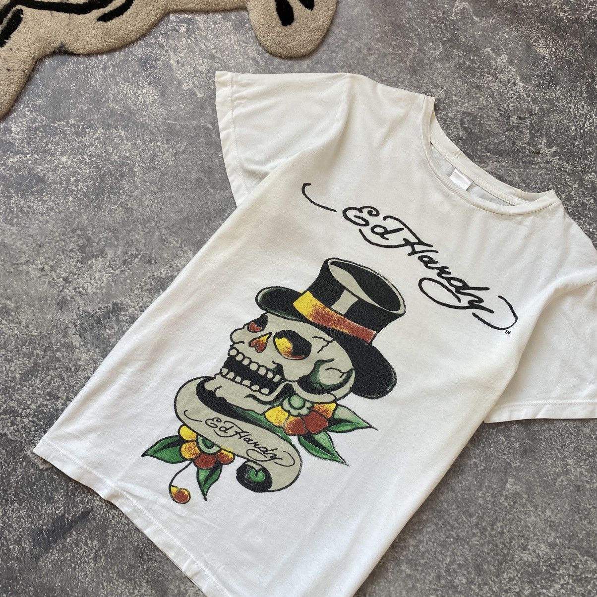 Ed Hardy Vintage Ed Hardy by Christian Audigier Big Logo y2k tee Size S / US 4 / IT 40 - 2 Thumbnail