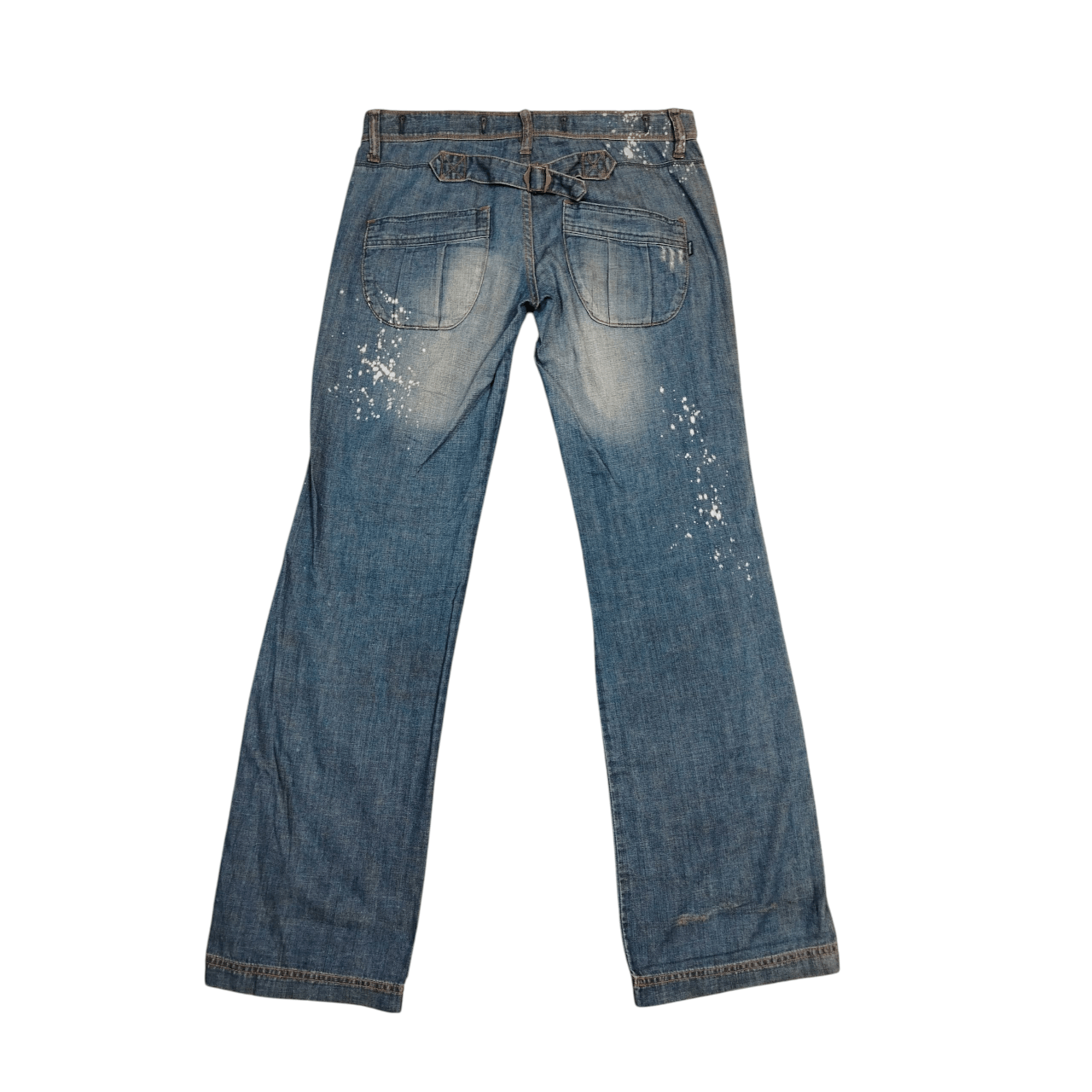 Designer Westwood Outfitters paint splatter ripped denim Size 32" / US 10 / IT 46 - 2 Thumbnail