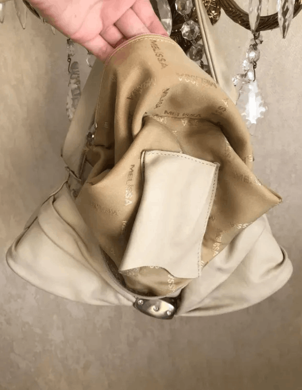 Melissa 90s Vintage Cream Beige Leather handbag by Melissa Size ONE SIZE - 10 Thumbnail